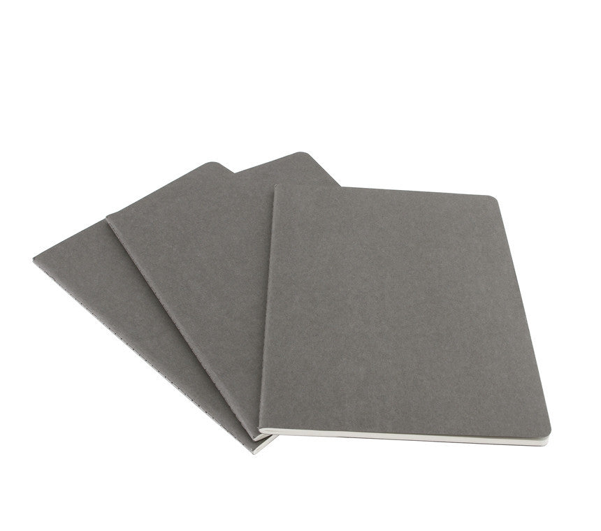 Premium Moleskine Ruled Cahier Journal Set - 3 Pack with Durable Cardboard Cover for Note Taking, Sketching & Daily Planning | Perfect for Students, Artists & Professionals