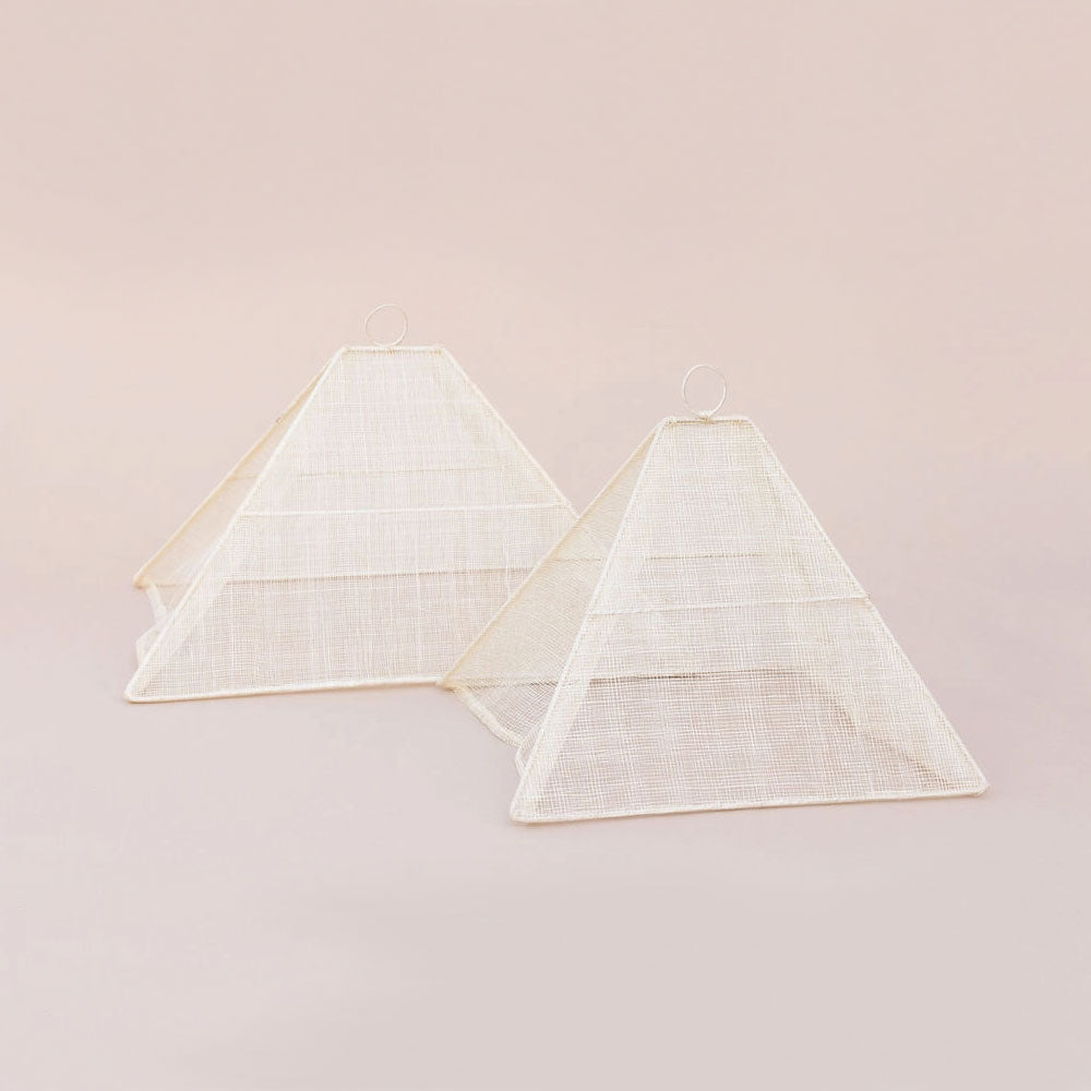 Premium Woven Food Cover for Picnics, BBQs & Outdoor Dining - Mesh Food Protector to Keep Insects Away | Ideal for Parties, Camping & Kitchen Use