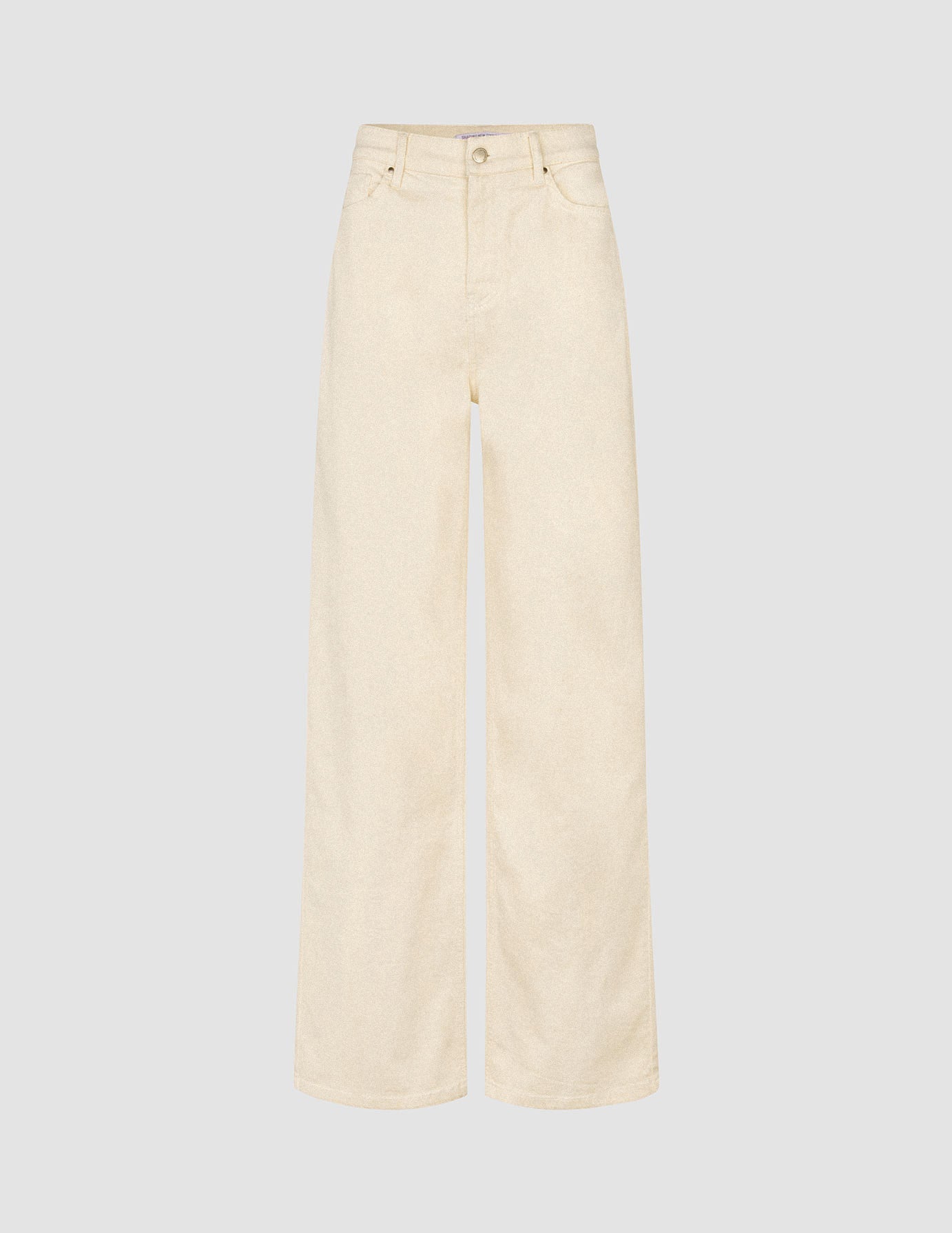 Women's Relaxed Fit Jeans in Off White - Comfortable Casual Denim Pants for Everyday Wear & Outings