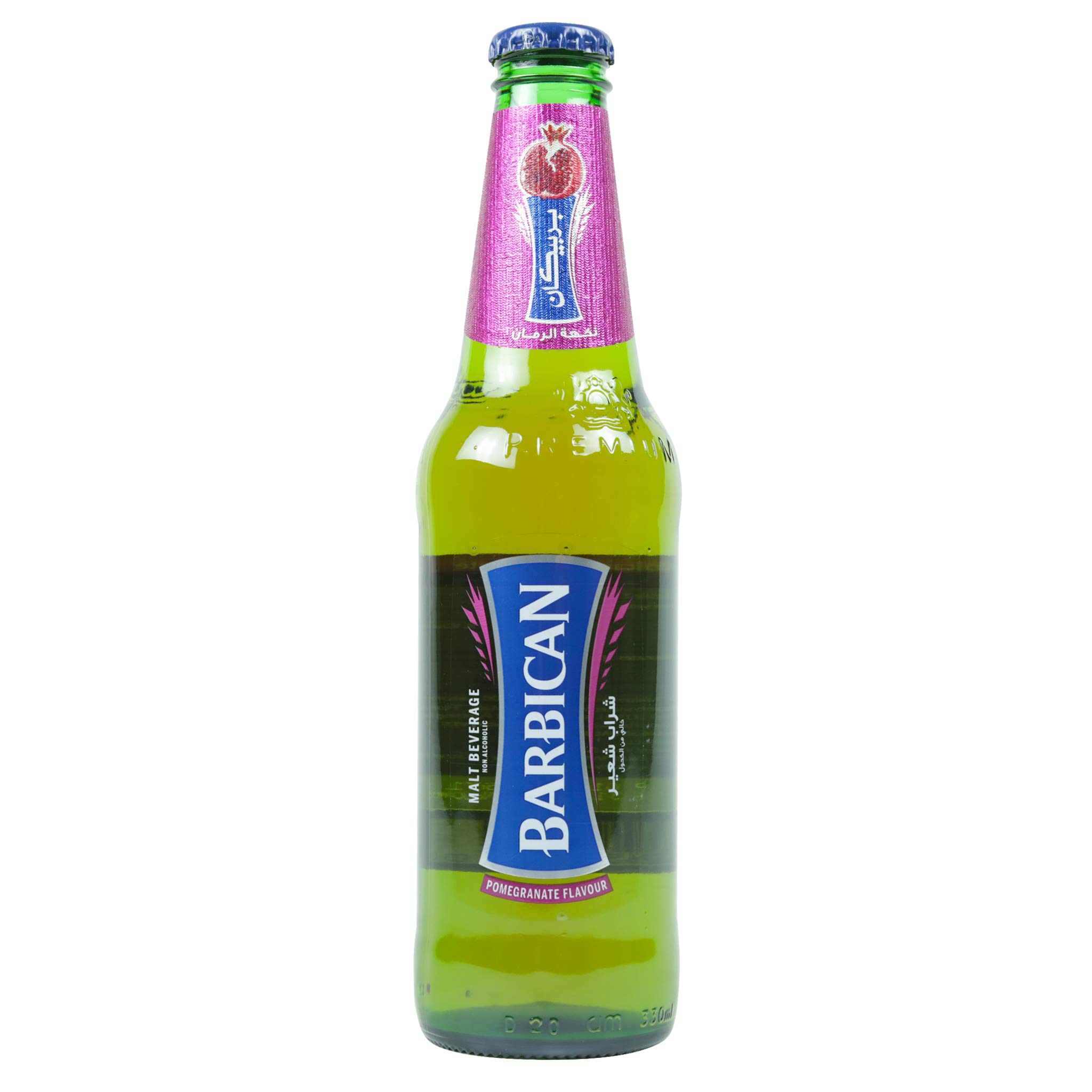 Barbican Pomegranate Non-Alcoholic Drink - 11.1 fl oz (330ml) Bottles, Pack of 24 - Refreshing Beverage for Parties, Picnics & Healthy Lifestyle