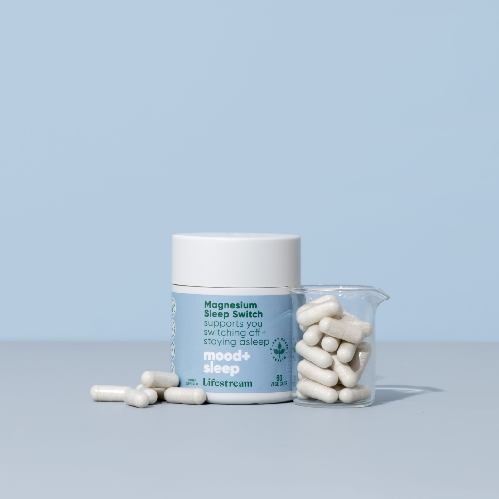 Natural Magnesium Supplement for Better Sleep & Relaxation - Supports Stress Relief & Deep Sleep - Ideal for Nighttime Use & Insomnia Relief