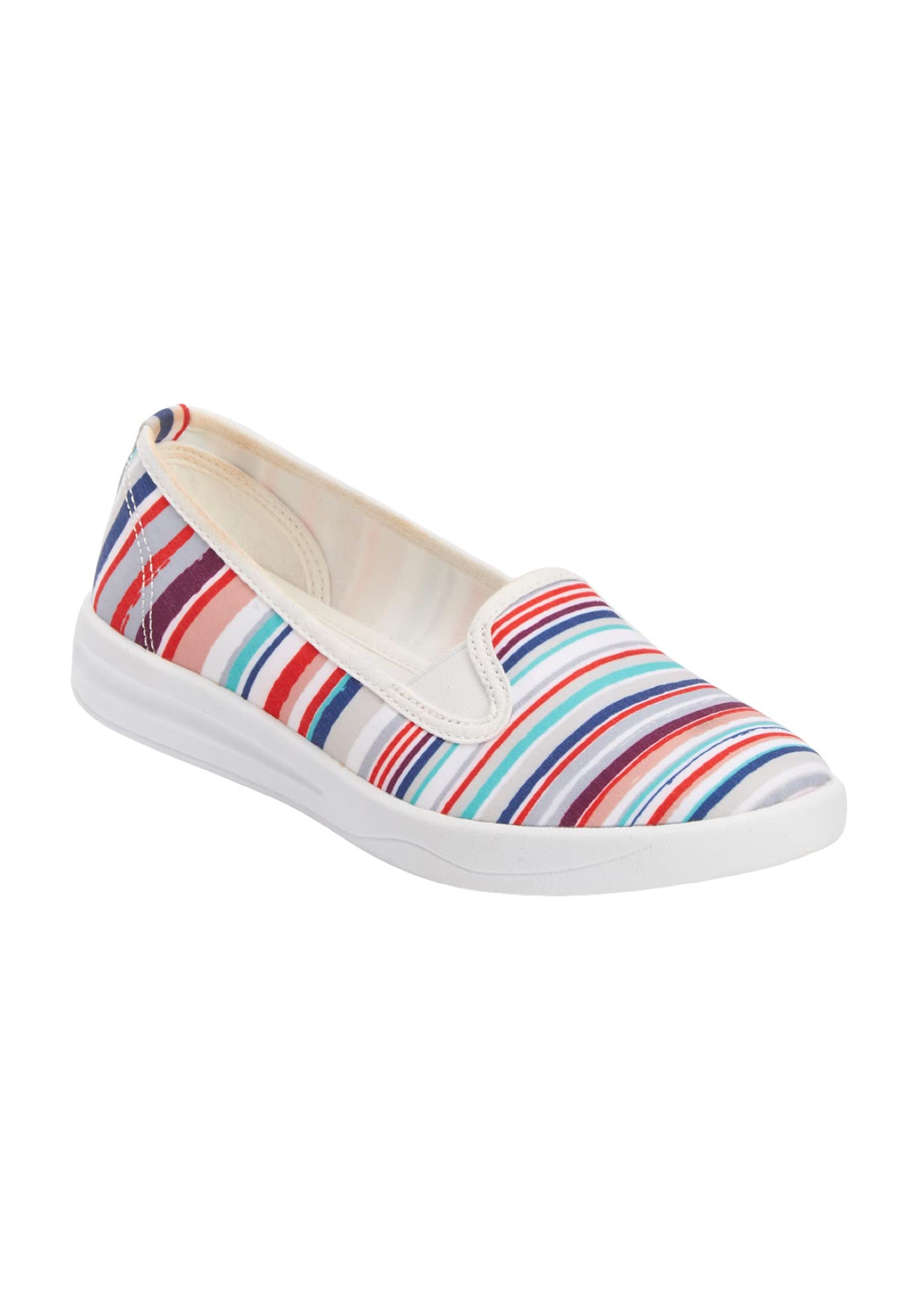 Comfortview Women's Wide Width The Dottie Sneaker - Lightweight Walking Shoes for Women with Arch Support | Perfect for Work, Travel & Everyday Wear