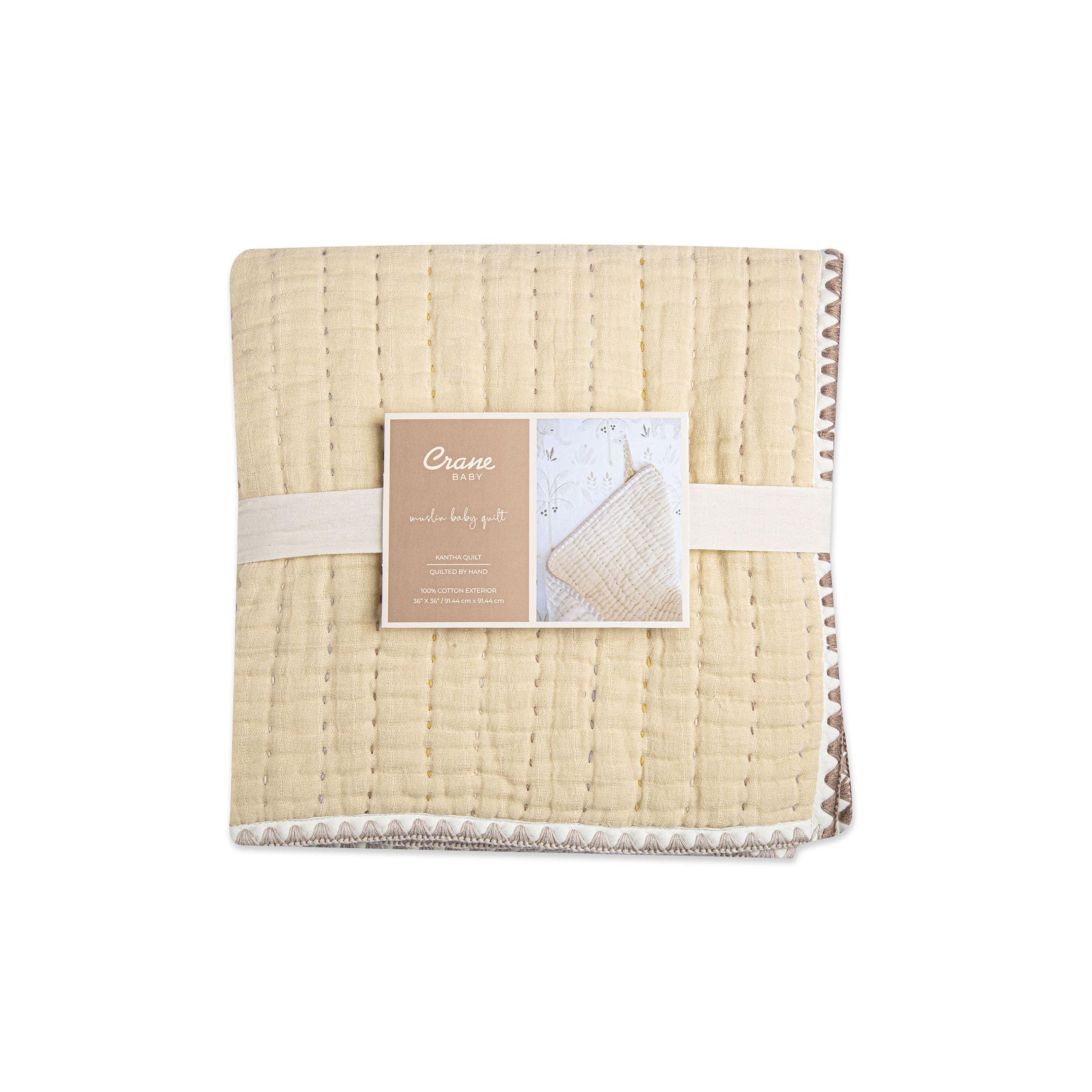 Soft Cotton Crane Baby Blanket - 36