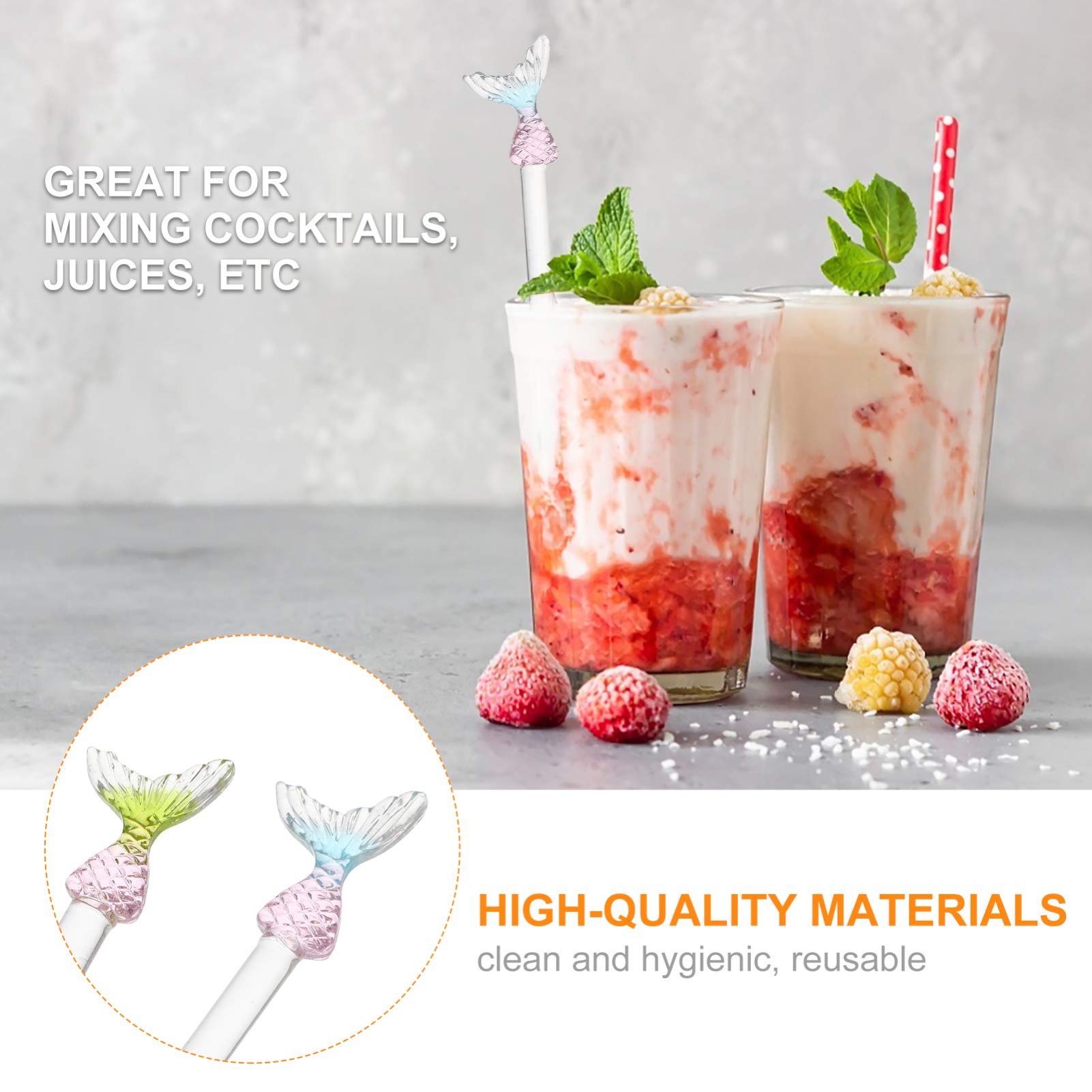 Hemoton 2-Piece Stainless Steel Cocktail Stirrers - Swizzle Sticks for Mixing Drinks, Beverage Decor, Old Fashioned Cocktails - Perfect for Home Bars, Parties & Mixology Enthusiasts