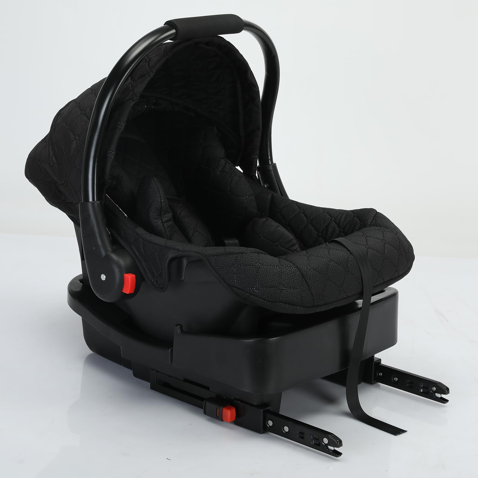 3 in 1 Baby Travel System - Reversible Stroller with Foldable Design & Luxury Pram for Newborn to Toddler | Portable Pushchair with Base | Perfect for Shopping, Travel & Outdoor Walks (UDV9-BLACKGOLD)