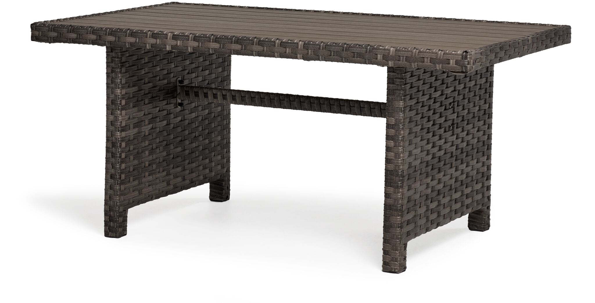 Acadia Outdoor Dining Table - Weather-Resistant Grey & Beige Patio Furniture Set for Backyard, Garden, and Poolside Entertaining