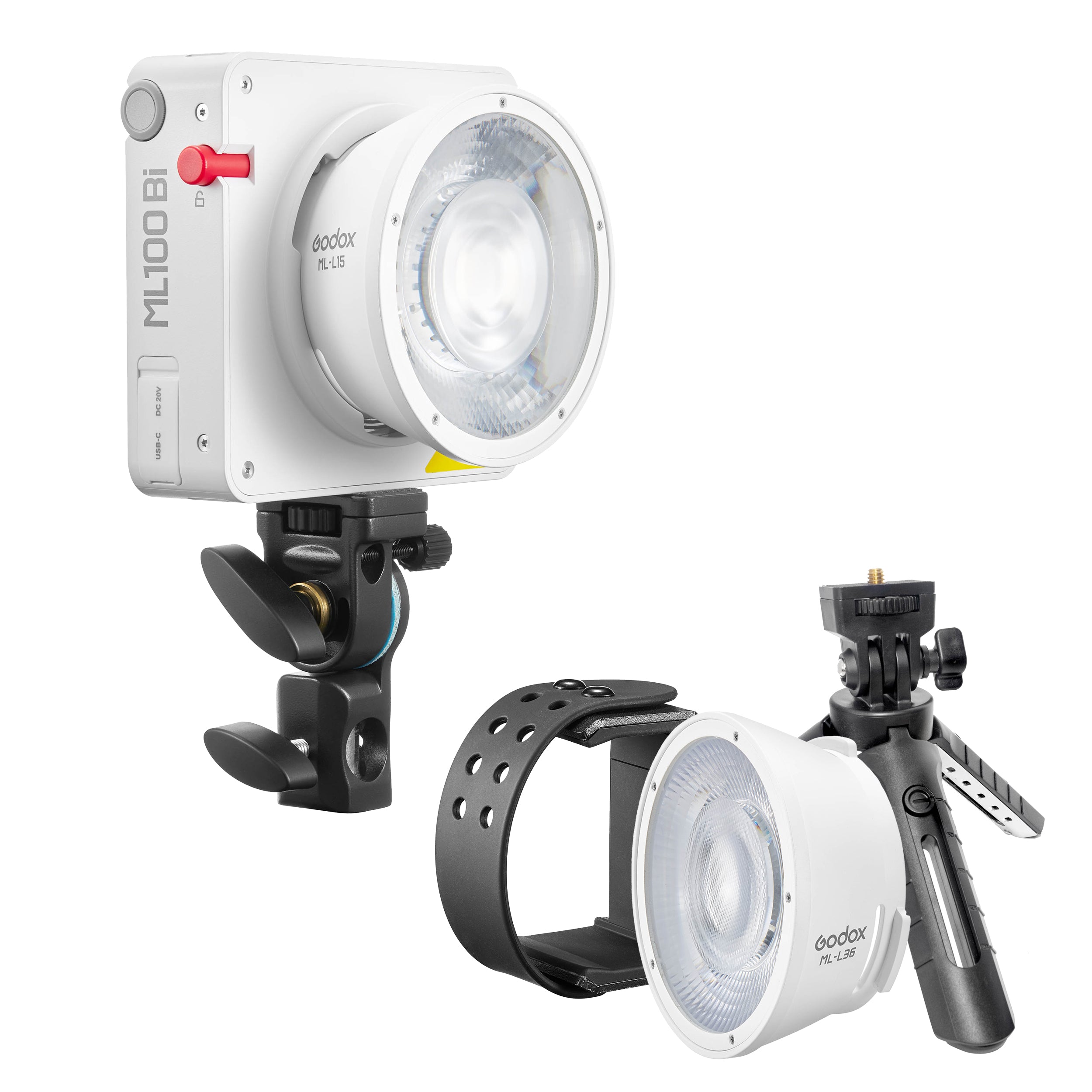 Godox ML100BI Single Head LED Video Light with Power Bank - Portable Lighting Kit for Photography, Videography, and YouTube Content Creation (ML100Bi Kit1) - Perfect for On-Location Shoots, Vlogging, and Studio Work
