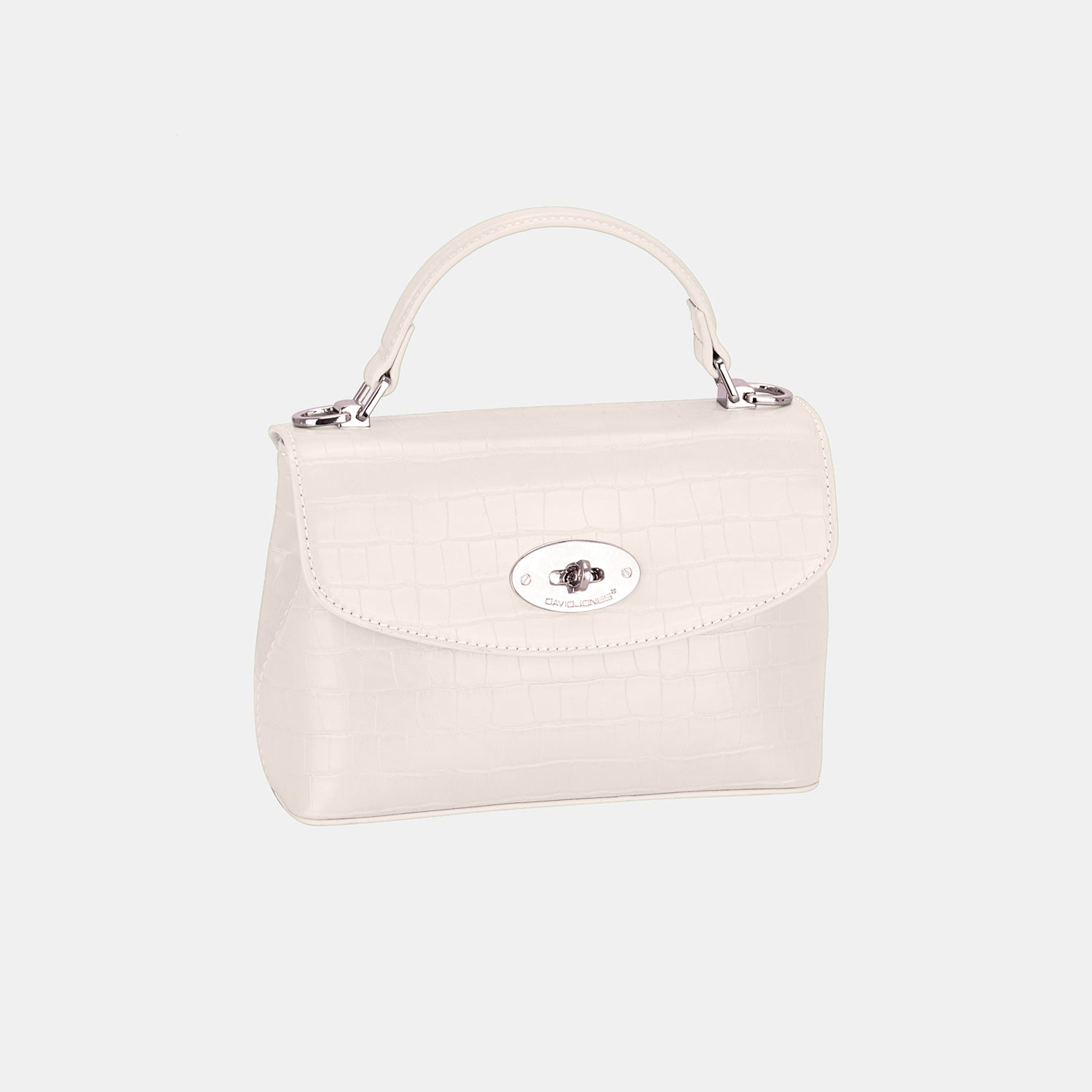 David Jones Textured PU Leather Handbag for Women - Stylish Crossbody Purse with Adjustable Strap, Perfect for Work, Travel & Everyday Use