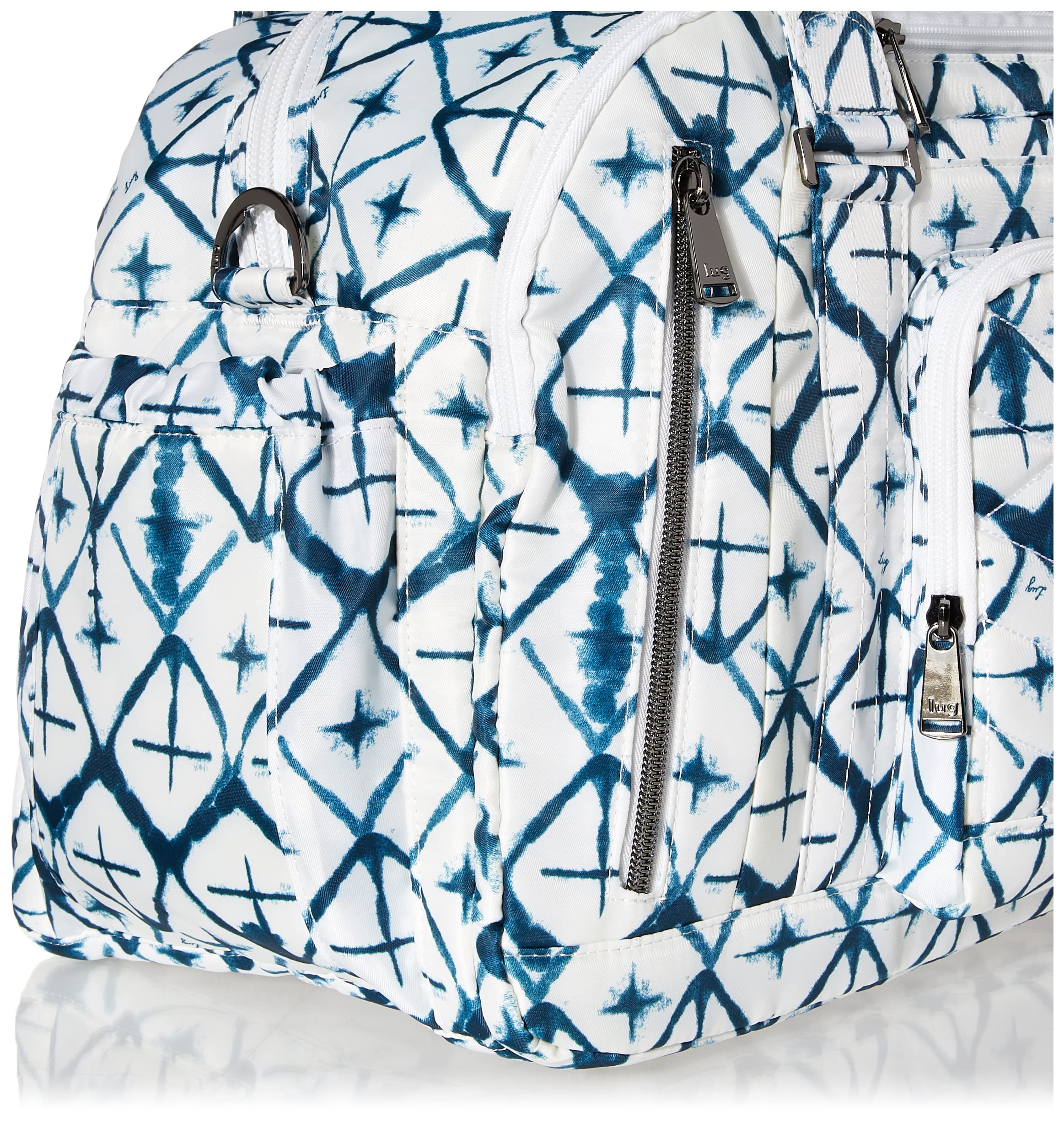Lug Women's Quilted Duffel Bag - Propeller 2 in Diamond White | Spacious Travel Bag for Gym, Weekend Getaways & Carry-On Luggage | Stylish & Durable Women's Duffel