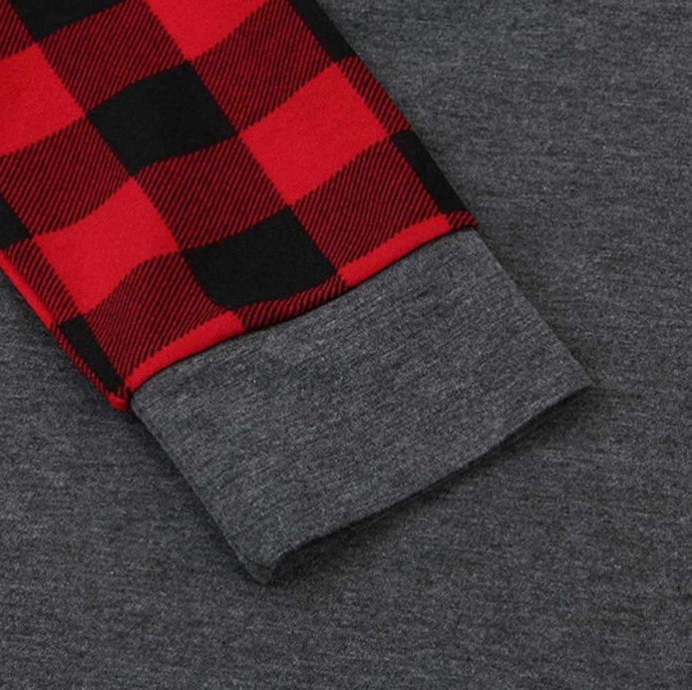 Women's Merry Christmas Shirts - Long Sleeve Plaid Raglan Graphic Tee for Holiday Movie Nights & Cozy Winter Outfits