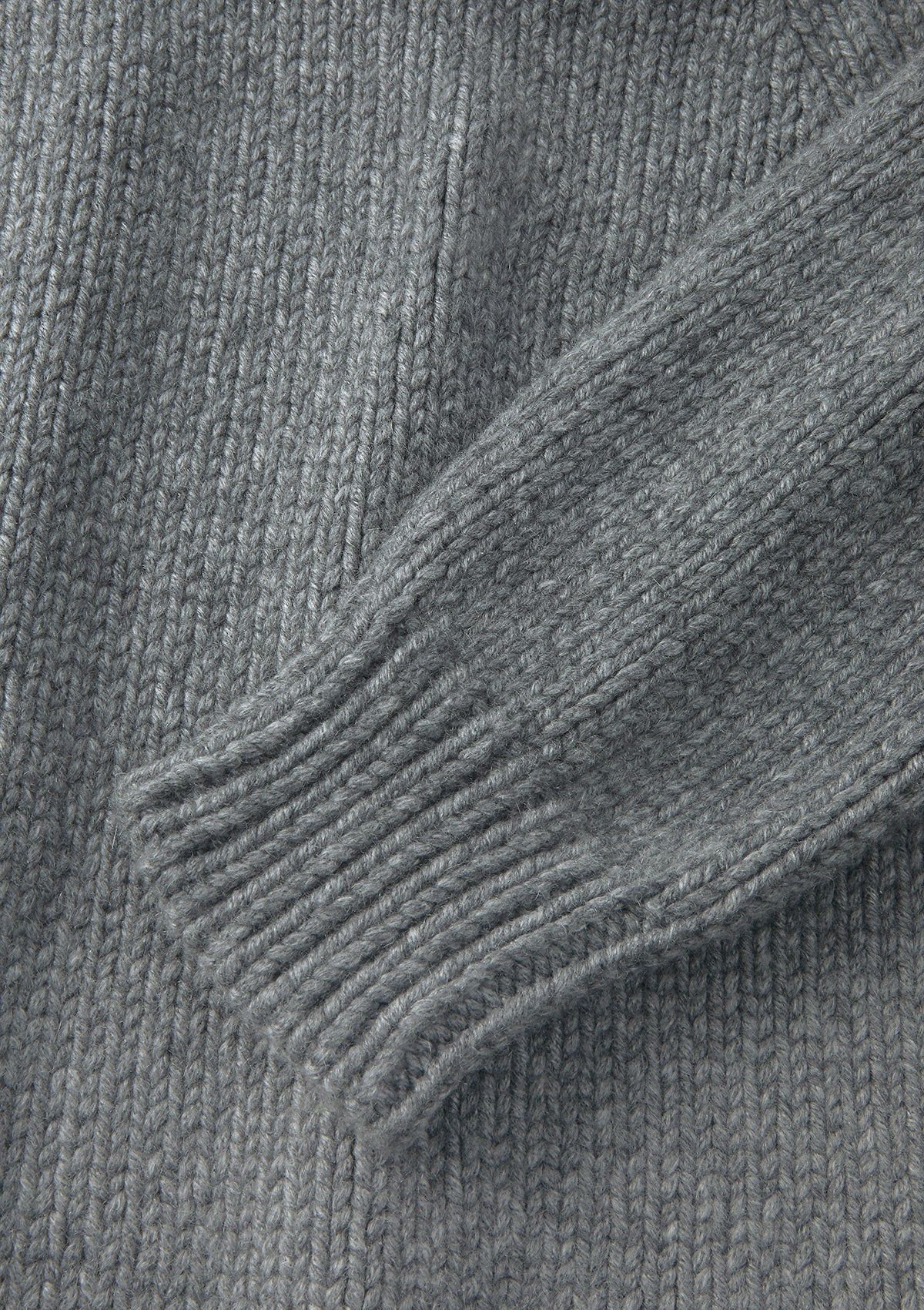 Luxury Ash Grey Chunky Cashmere Sweater for Women - Soft Warm Winter Pullover for Casual & Office Wear