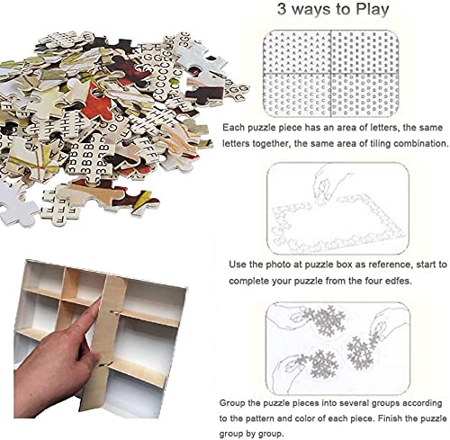 Victorian 500-Piece Wooden Jigsaw Puzzle for Adults - Educational & Home Decor Gift