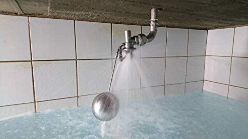 304 Stainless Steel Float Ball Valve - 1 Inch NPT Male Thread, 100 PSI Tank Mount for Water Storage Tanks, Pools & Irrigation Systems | Corrosion-Resistant, Durable Design for Industrial & Home Use