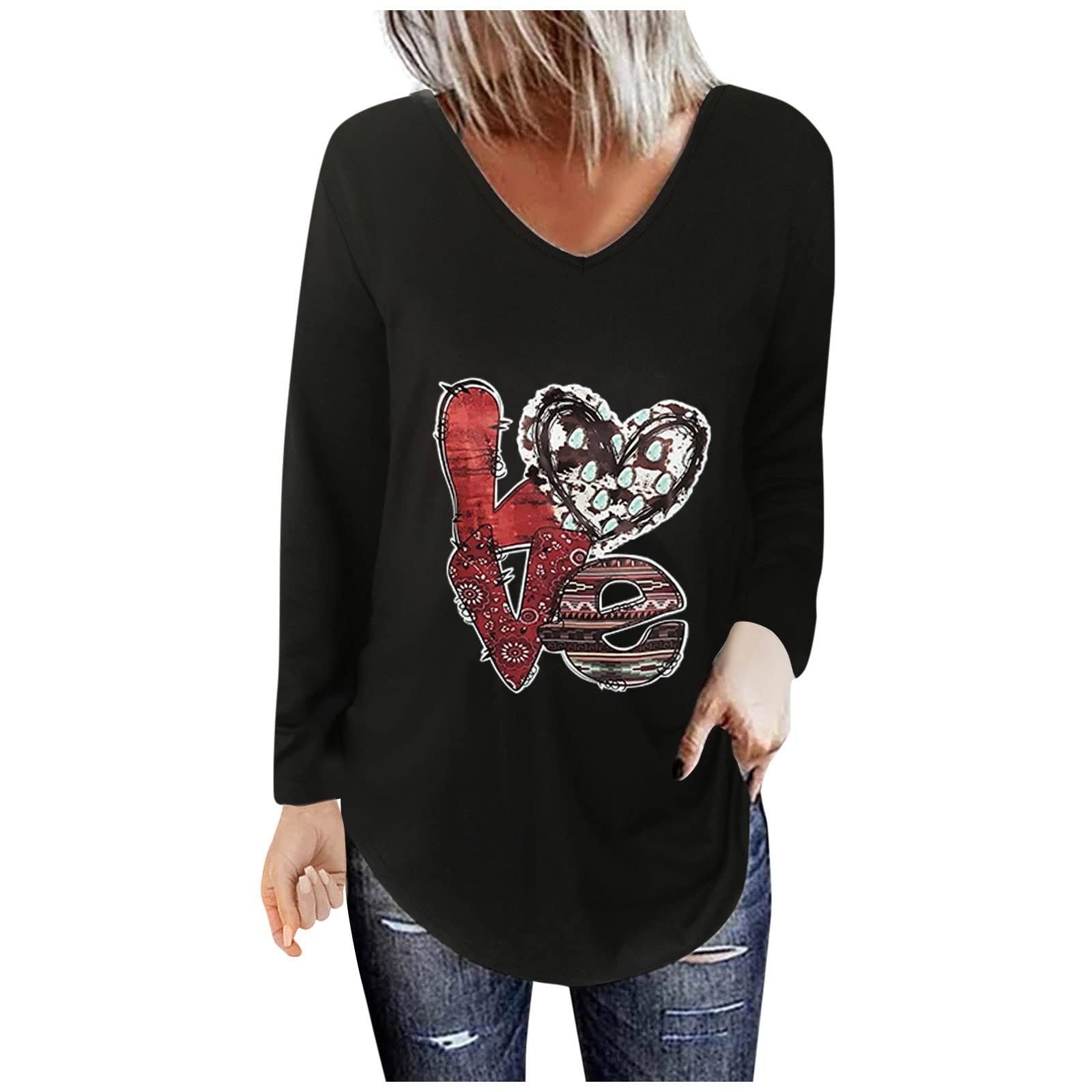 Women's Floral Print Round Neck Long Sleeve Dress Shirts - Comfortable Hip-Hop Style Blouse for Fall & Winter - Perfect for Office, Party, and Casual Wear