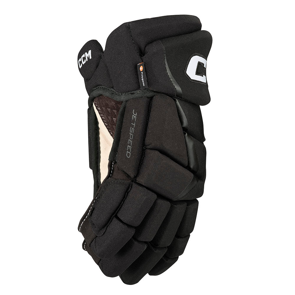 CCM Jetspeed Control 2023 Senior Ice Hockey Gloves - Protective Gear for Adult Players - Perfect for Games, Practice & Training Sessions