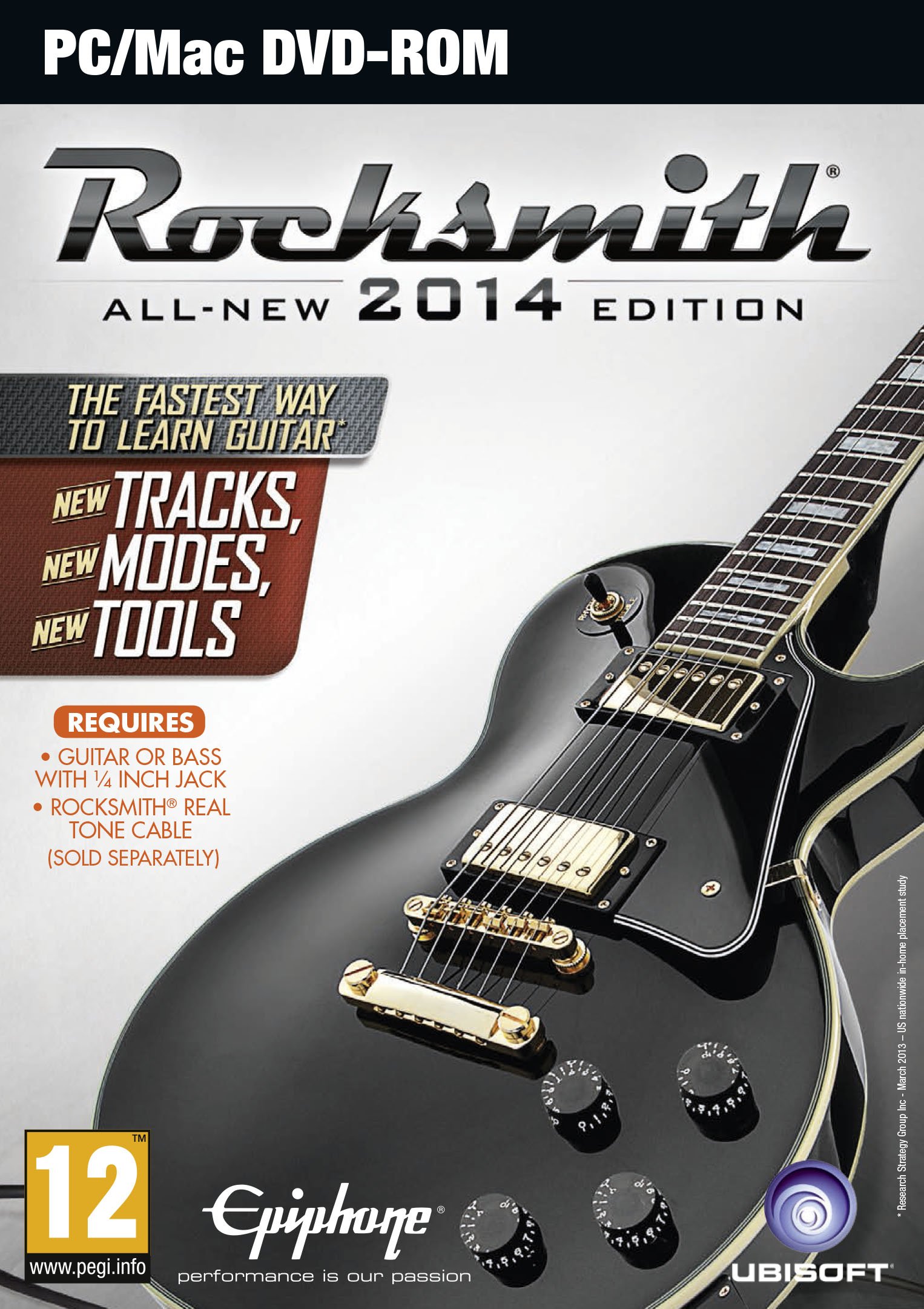 Rocksmith 2014 Edition - PC DVD Game | Learn Guitar with Real-Time Feedback | Perfect for Beginners & Intermediate Players at Home