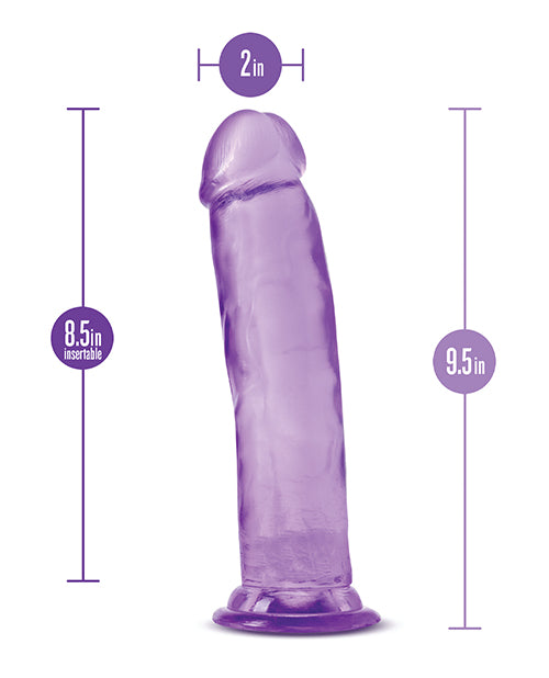 BYours Plus Thrill n' Drill Realistic 9-Inch Purple Dildo - Lifelike Adult Toy for Couples & Solo Play, Waterproof & Body-Safe Silicone