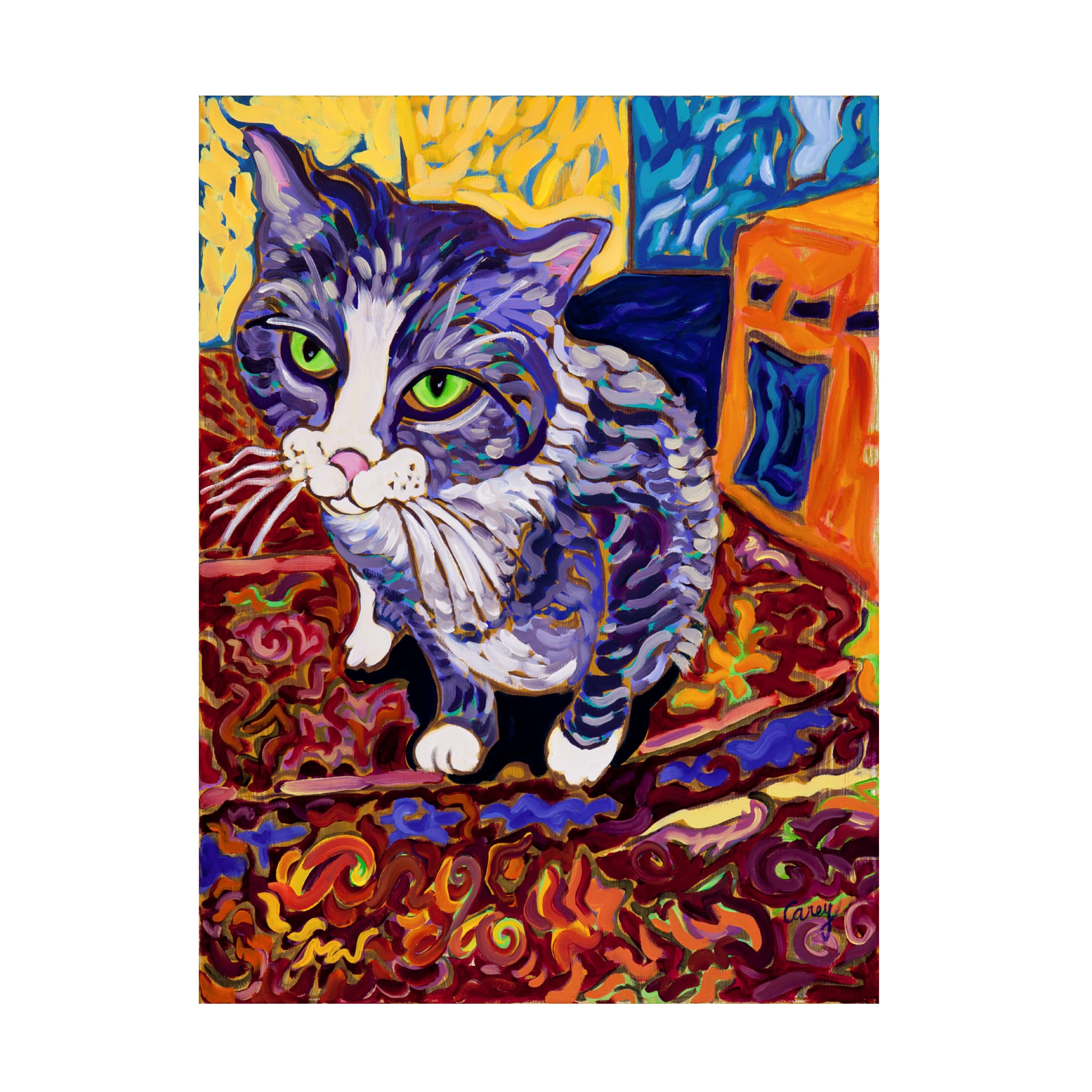 Trademark Fine Art 'Anya' Canvas Wall Art by Cathy Carey - Beautiful Home Decor for Living Room, Bedroom & Office