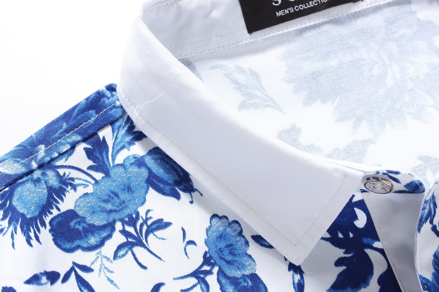 Men's Hawaiian Shirt - Tropical Floral Short Sleeve Casual Button Down Beach Shirt for Summer Vacation, Luau Party & Island Getaway
