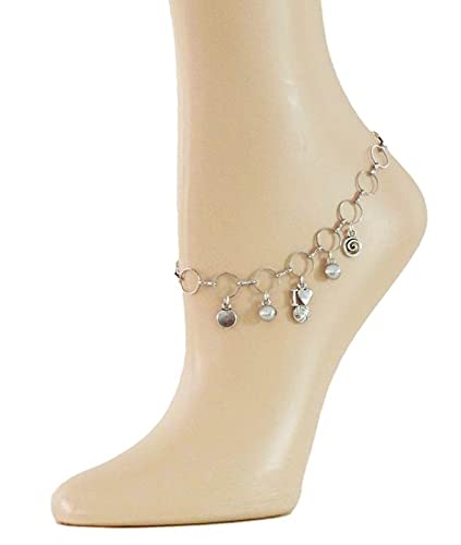 Gabriella Adjustable Ankle Bracelet for Women & Teens - Boho Style Waterproof Anklet - Handmade in Canada - Perfect for Beach, Summer & Hawaiian Vacations - Friendship Gift for Her