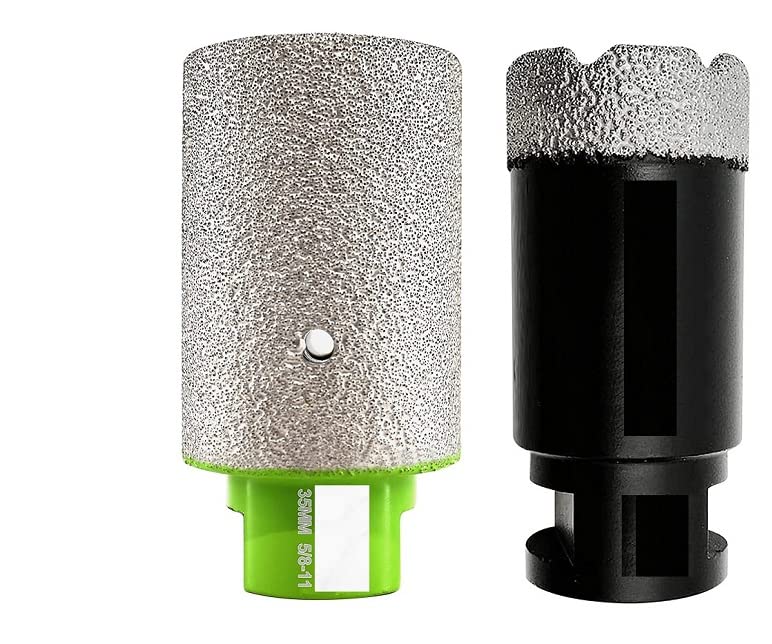 2-Inch Diamond Coated Core Drill Bit for Tile, Porcelain, Ceramic, Granite & Marble - Perfect for Grinding, Enlarging & Polishing Holes in Countertops (50mm) - Ideal for Bathroom Renovations, Kitchen Backsplashes & DIY Home Improvement Projects