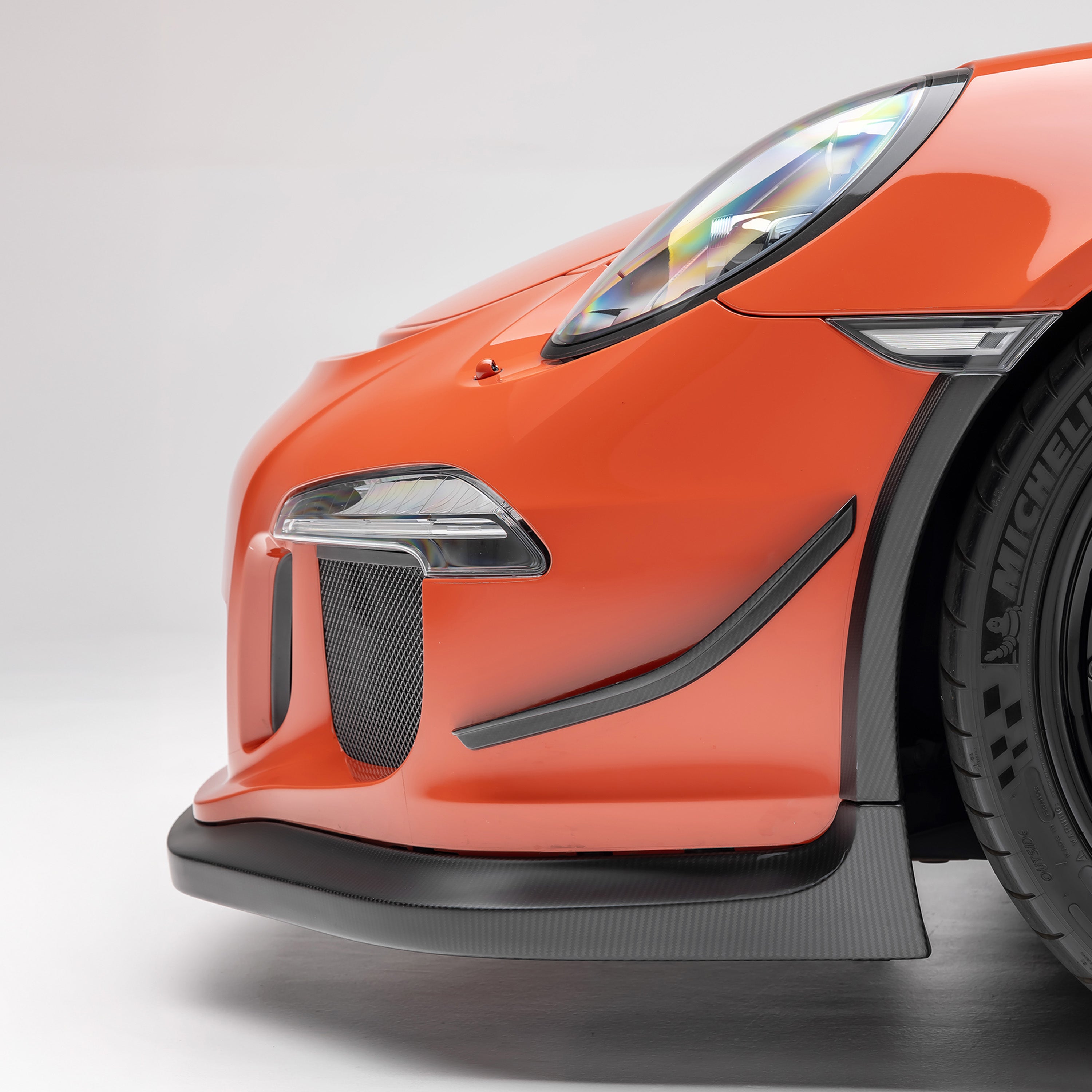 Porsche 991.1 911 GT3RS Front Bumper Lip Spoiler - Carbon Fiber Performance Upgrade for Track & Street Racing