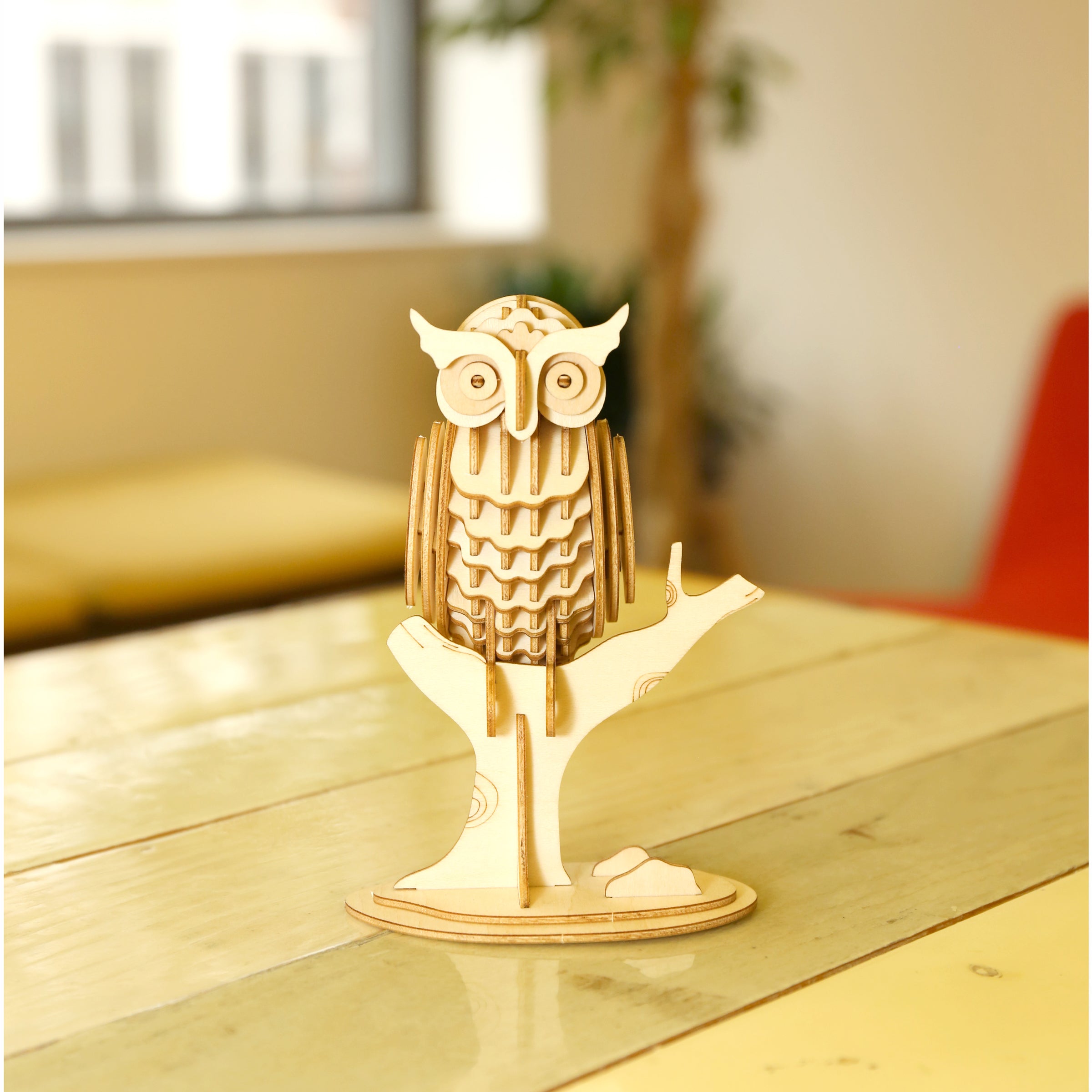 3D Wooden Owl Puzzle Kit - DIY Animal Puzzle for Adults & Kids - Fun & Educational Brain Teaser - Perfect for Home Decor, Gifts, and Family Bonding Activities