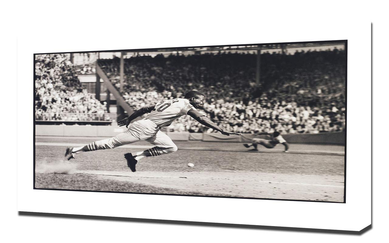 Lou-Brock Canvas Art Print - Premium Wall Decor - Stretched Canvas Wrap - Perfect for Living Room, Bedroom & Office Decor