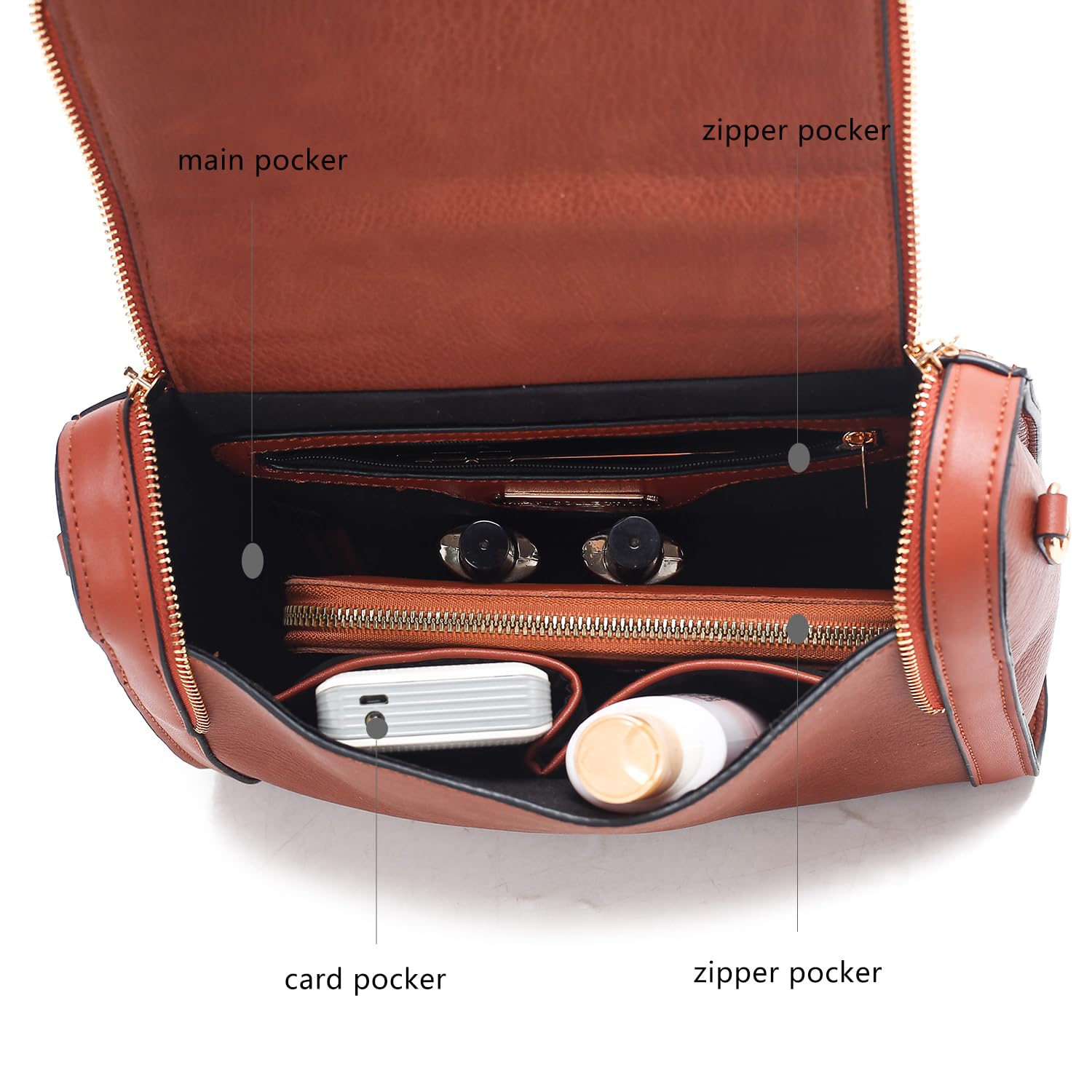MKF Collection Women's Vegan Leather Crossbody Bag - Stylish Designer Shoulder Purse Handbag by Mia K | Perfect for Work, Travel & Everyday Use
