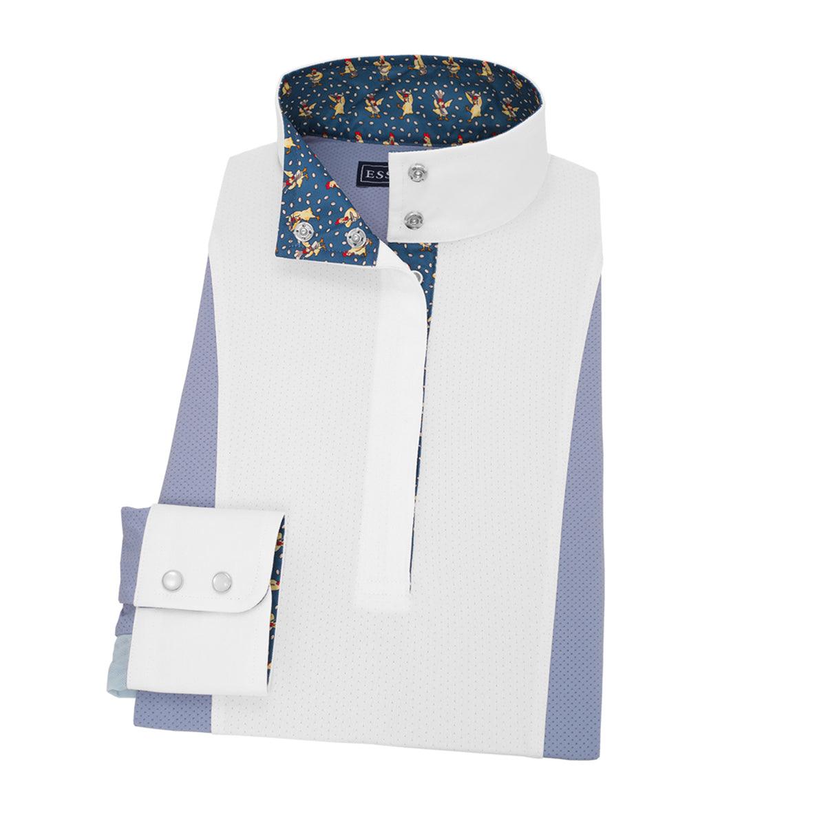Essex Classics Women's ChiChi Luna Performance Show Shirt - Stretch Dance Top for Latin, Ballroom & Salsa - Perfect for Competitions & Performances