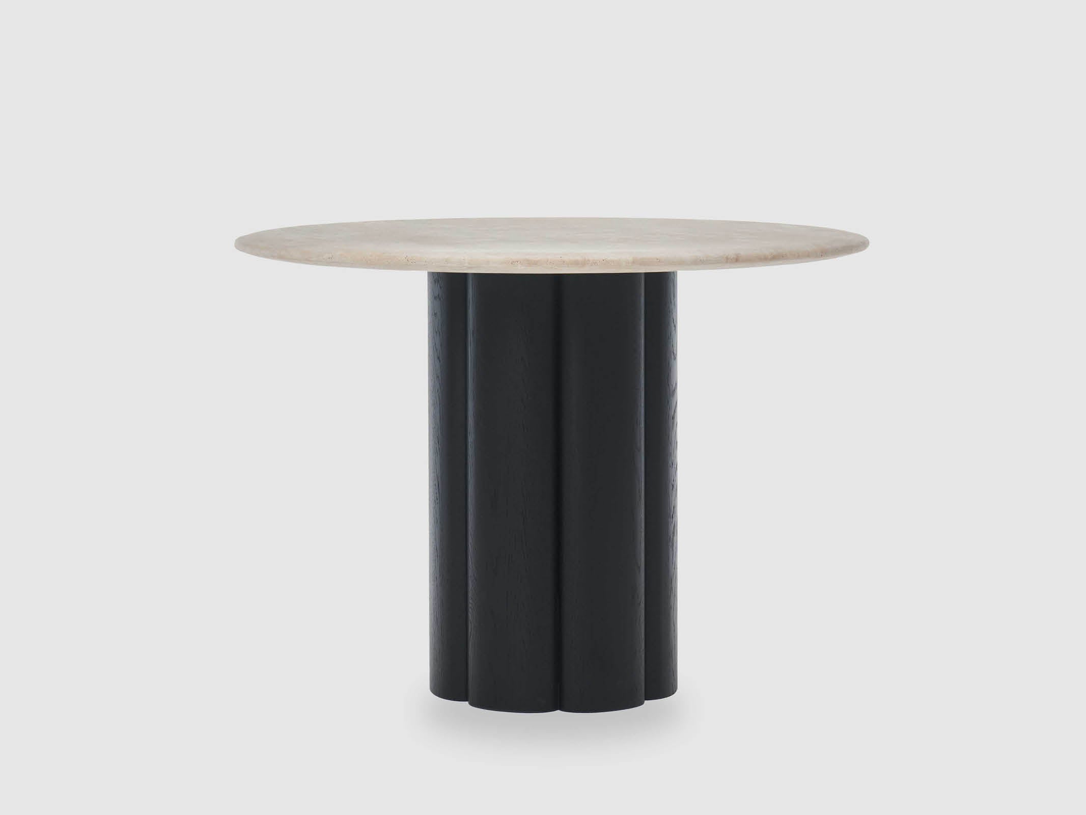 Round Dining Table - Modern Wooden Kitchen Table for 4-6 People | Perfect for Small Spaces, Breakfast Nook & Family Meals