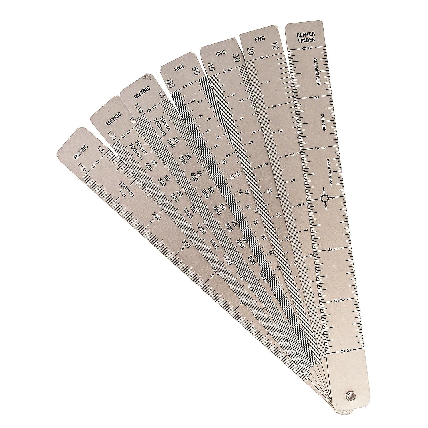 Alumicolor 6-Inch White Drafting Fan (3699) - Perfect for Architects, Engineers & Artists - Drawing Table Cooling Tool for Drafting & Design Studios
