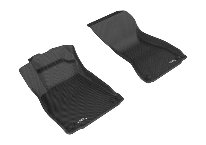 3D MAXpider Kagu Custom Fit Floor Mats for 2017-2019 Audi A4/S4/A5/S5 - 1st Row All-Weather Protection - Perfect for Winter, Rainy Days & Daily Commuting