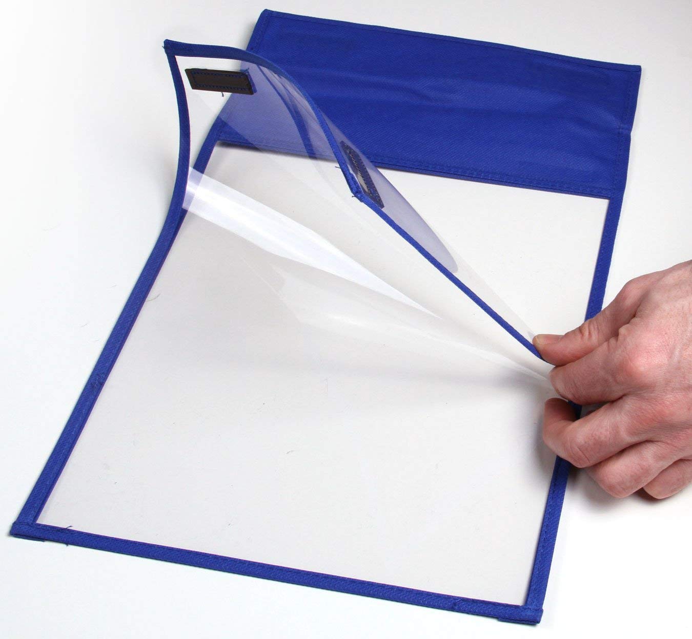hand2mind Reusable Heavy Duty Clear-Vu Dry Erase Pockets - 10 Pack for Classroom, Office & Home | Teacher & Student Supplies for Whiteboard Practice, Homework, Presentations & Organization