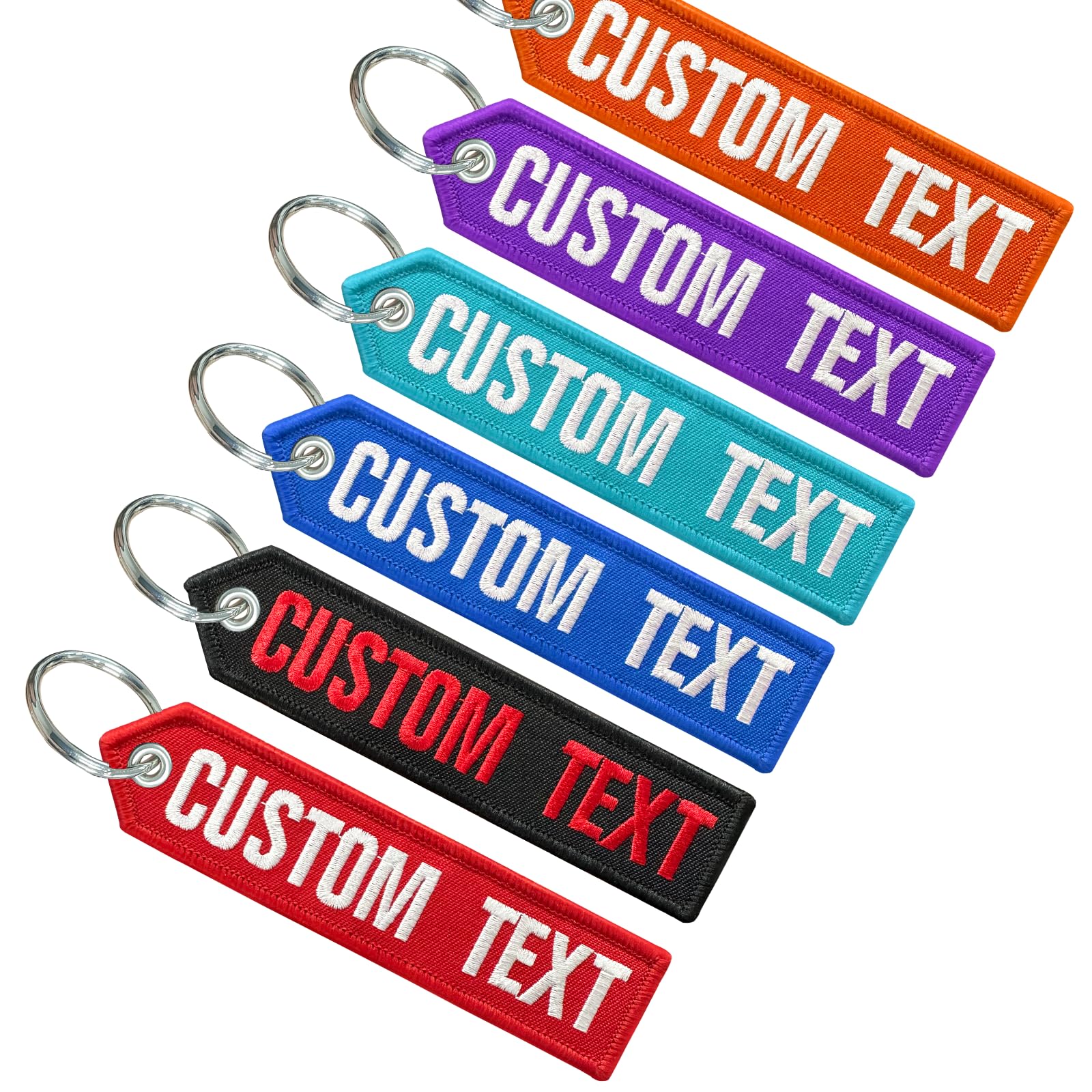 Custom Personalized Keychains & Embroidered Key Tags - Unique Luggage Tags & Key Ring Accessories for Men & Women - Perfect Gift for Travel, Office & Everyday Use