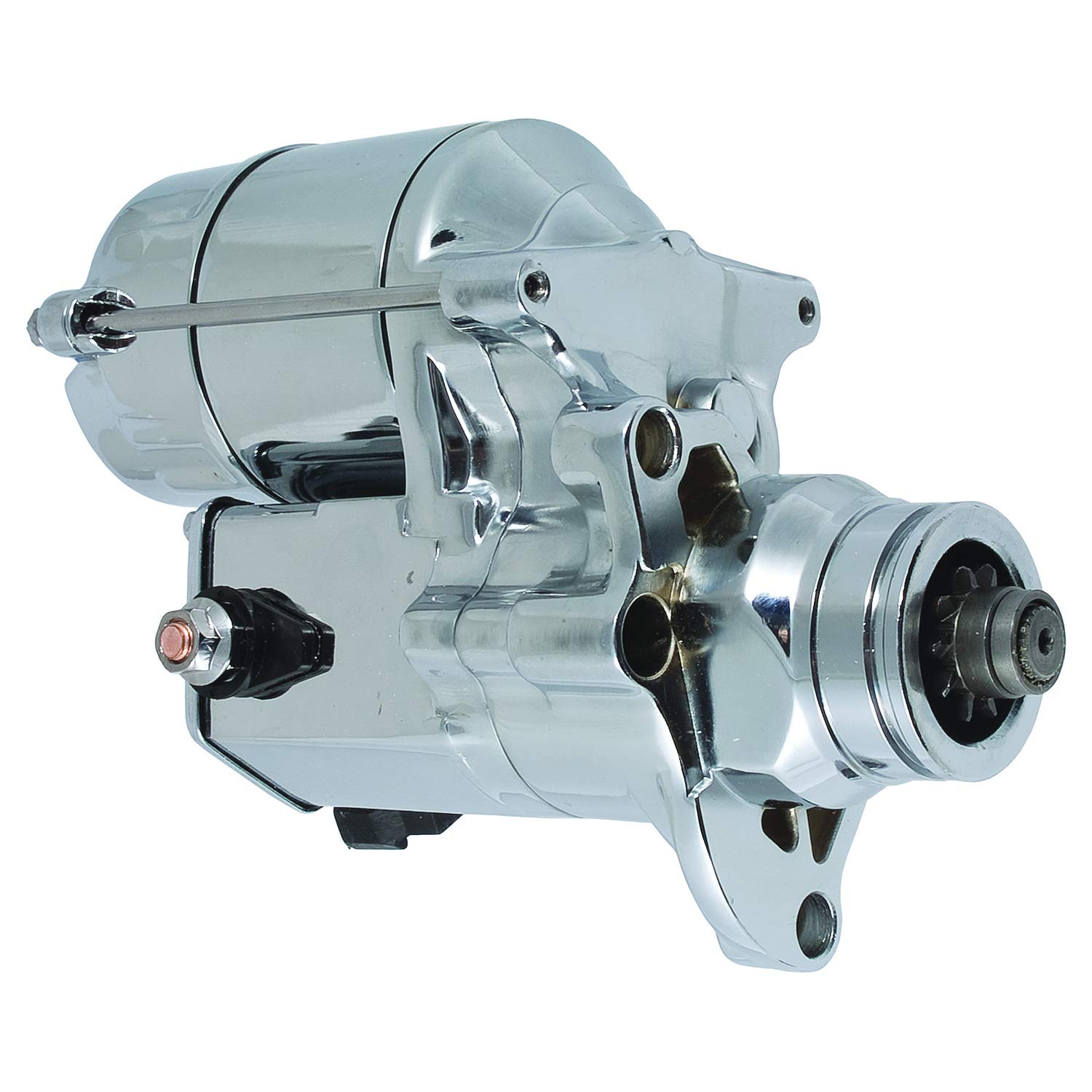 Chrome Starter Replacement for 2007-2012 Harley Davidson Dyna Street Bob FXDB (Part# 31621-06A) - Compatible with 07-12 HD Dyna Models - Perfect for Motorcycle Maintenance & Upgrades