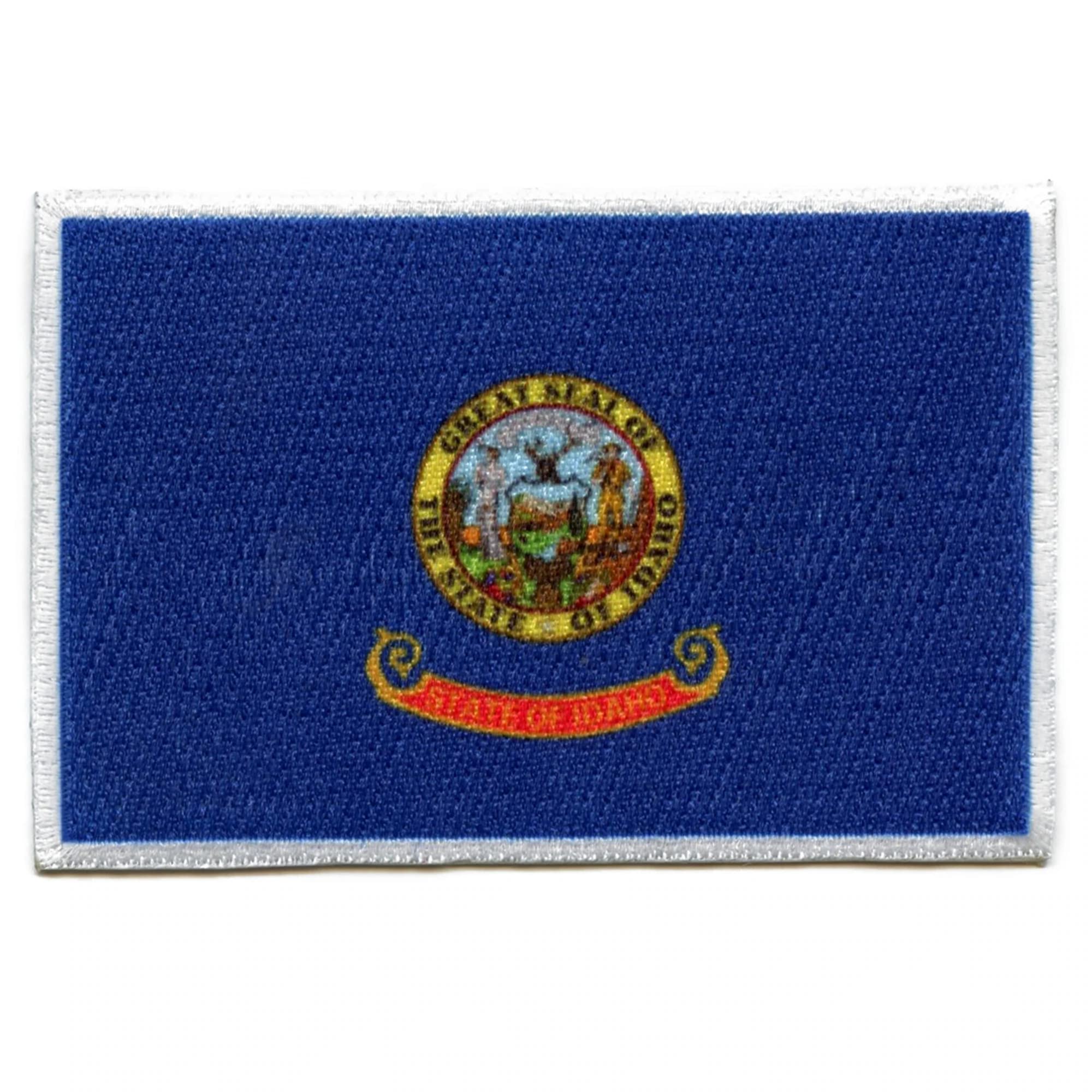 Idaho State Flag Patch - Embroidered Iron On Sew On Applique for Hats, Jackets, Bags & DIY Crafts | USA Made