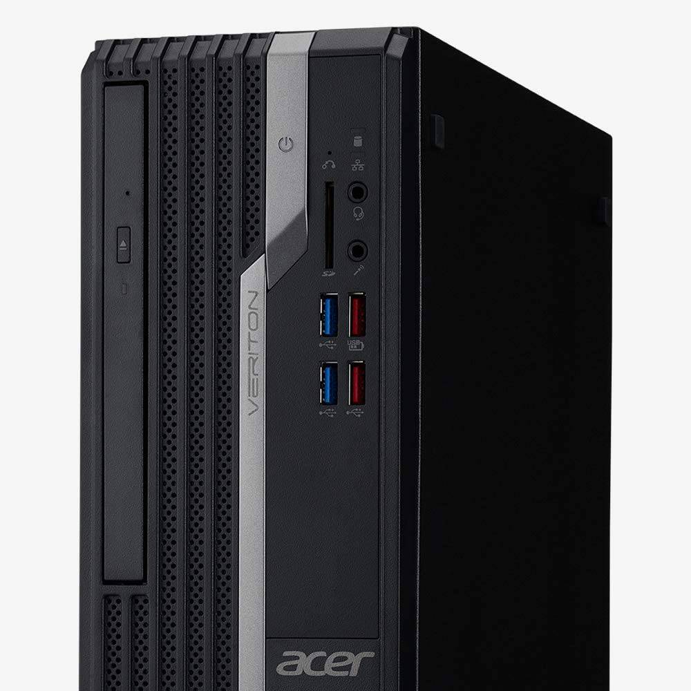 Acer Veriton X4 VX4665G Small Form Factor Desktop PC - Intel Core i5-9400 2.9GHz, 8GB RAM, 256GB SSD, DVD RW, WiFi, Bluetooth 5.0, Windows 10 Pro - Perfect for Home Office & Business Computing