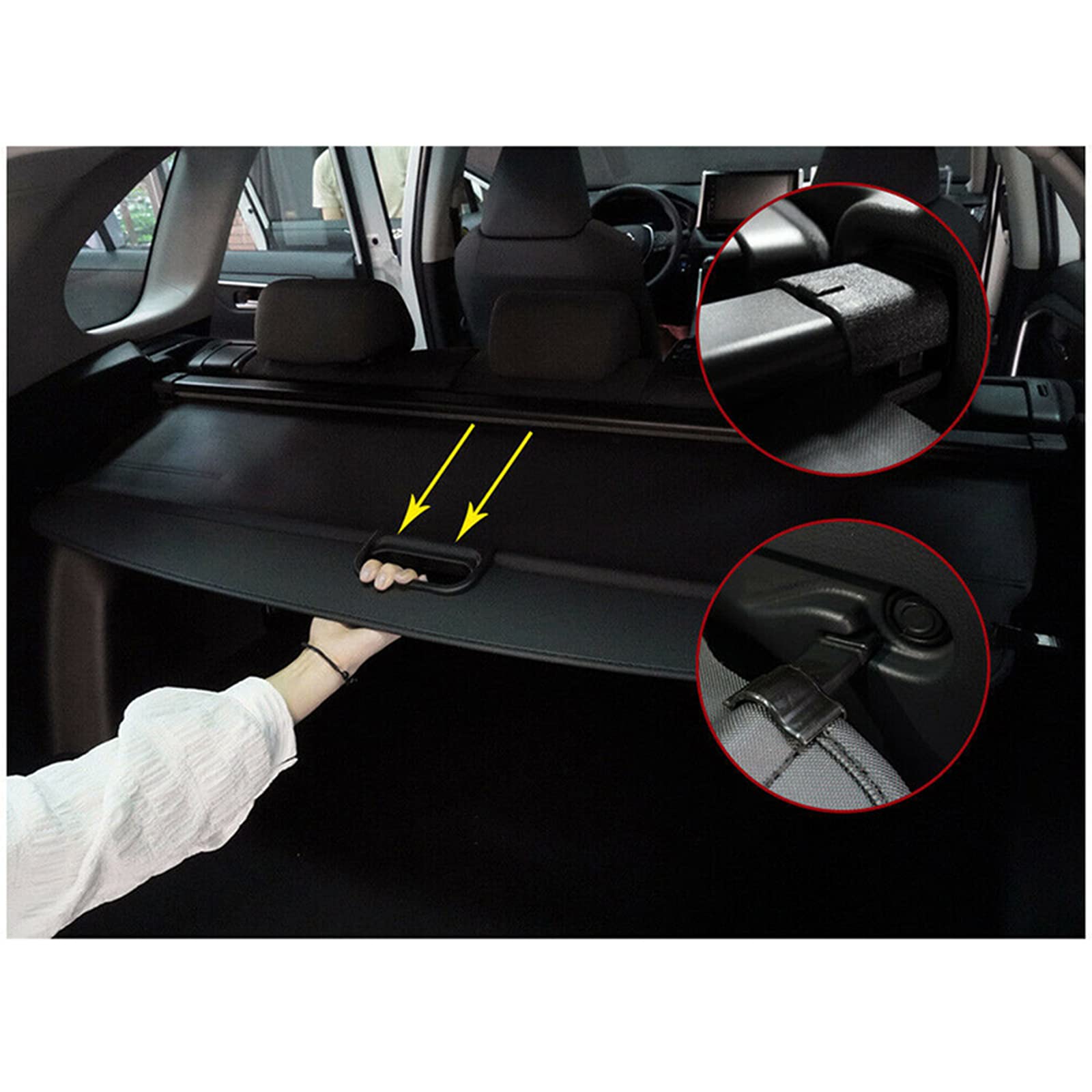 Retractable Cargo Cover for Land Rover Range Rover Sport 2014-2018 - Rear Trunk Shade Protector | UV Protection & Privacy Shield | Perfect for Road Trips, Grocery Hauling & Outdoor Adventures