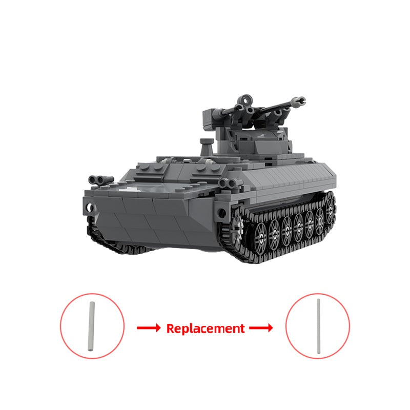 Gobricks 649PCS MOC-149879 Military Tank Building Blocks Set - Perfect for Army Themed Collections & Battle Scene Displays