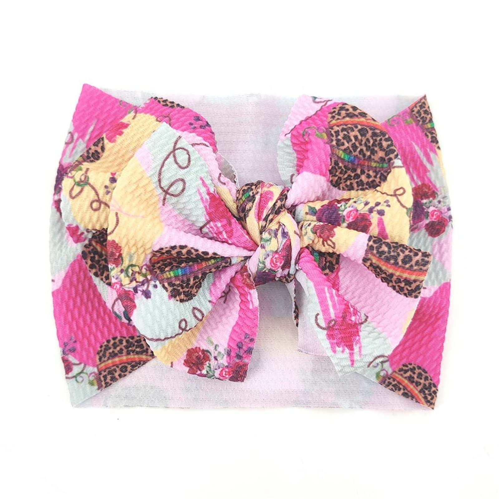 Baby Headbands for Boys & Girls 0-3 Years - Stretchy Sunflower Floral Bow Hair Accessories | Perfect for Newborn Photos, Birthday Outfits & Summer Sun Protection