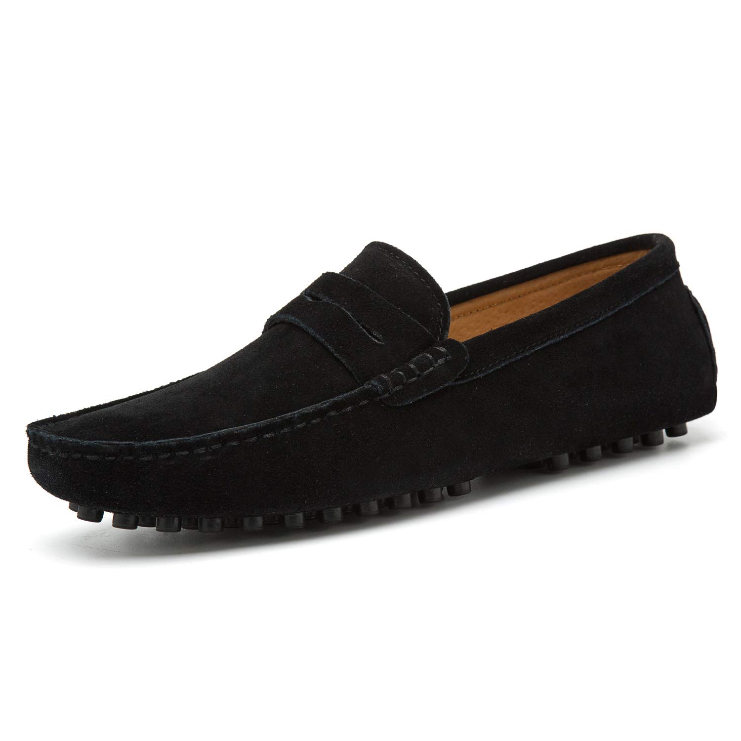 Go Tour Men's Penny Loafers - Comfortable Moccasin Driving Shoes for Casual Wear | Slip-On Flats & Boat Shoes for Office, Travel & Daily Use