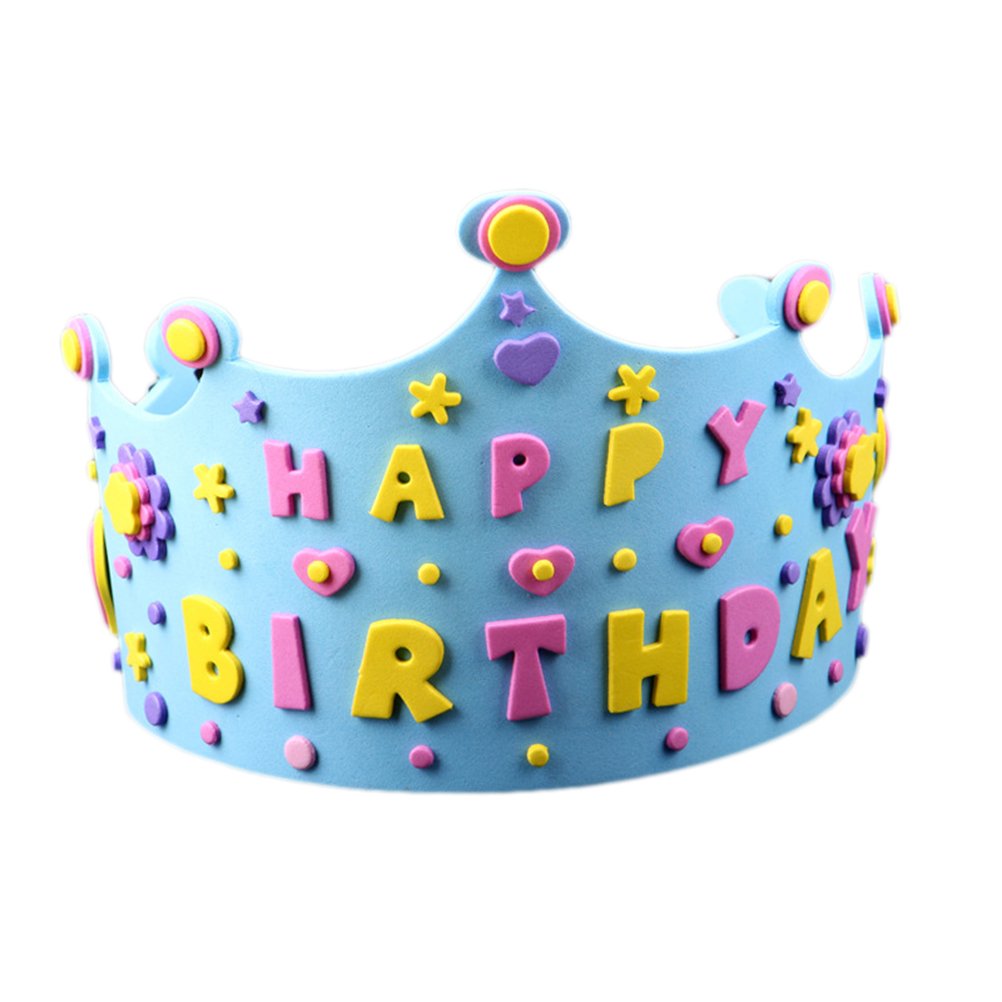 BESPORTBLE Kids Birthday Party Hats - Princess & Unicorn Themed Fancy Dress Headbands for Girls | Pearlescent Party Supplies for Birthday Celebrations, Costume Parties & Performance Makeup