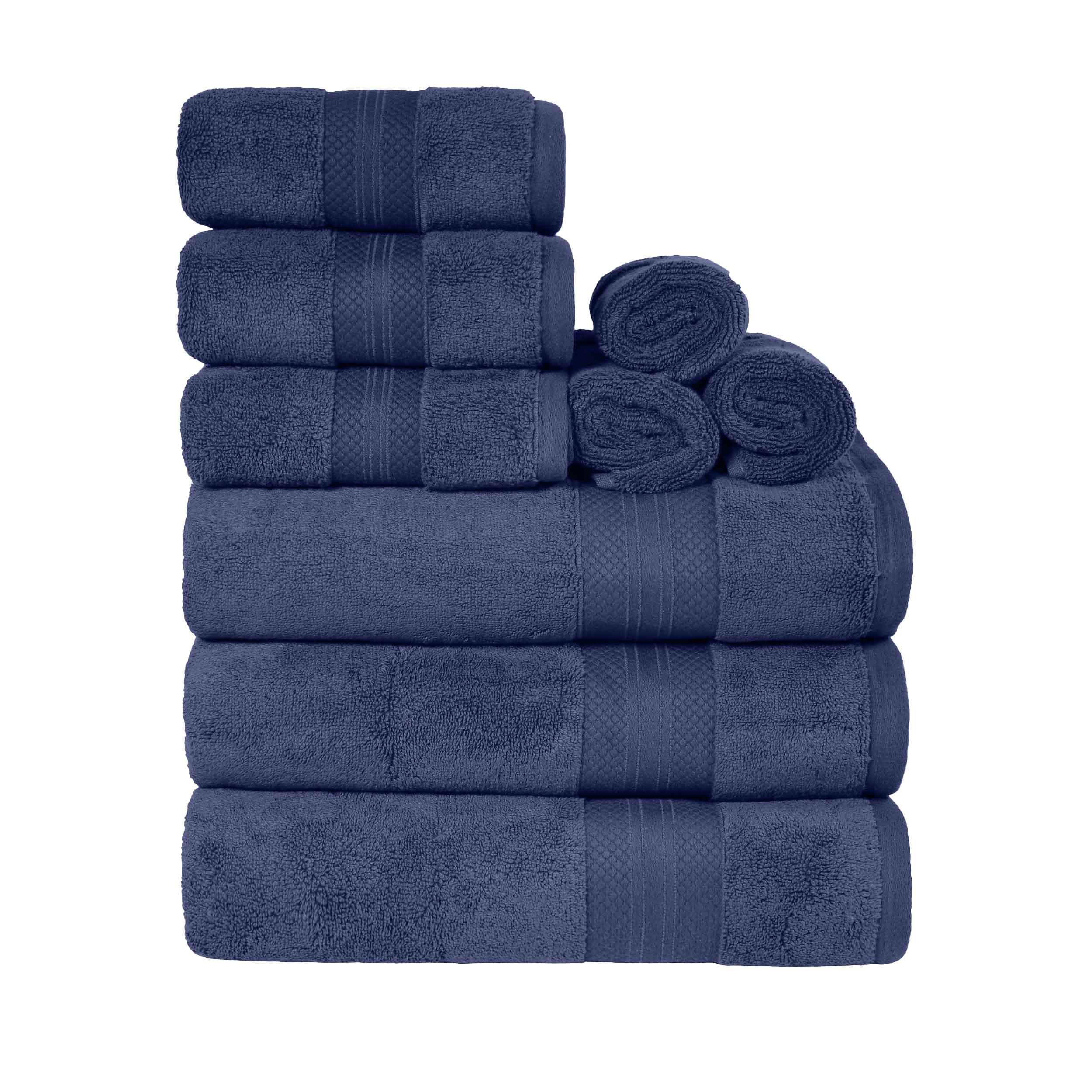 Premium 9-Piece Turkish Cotton Towel Set - Ultra Soft, Highly Absorbent Bath & Beach Towels for Spa, Pool, Gym & Luxury Home Use