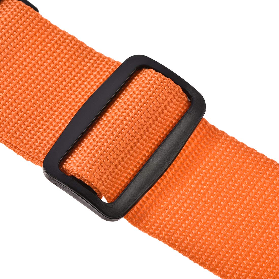 uxcell Adjustable Luggage Straps with Buckle & Combination Lock - 2Mx5cm PP Travel Packing Belts (Orange, 2-Pack) - Secure Suitcases for Air Travel & Train Trips