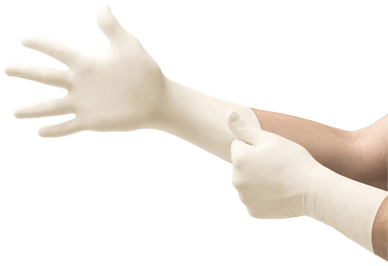 Ansell TouchNTuff 73-500 Neoprene Chemical Splash Resistant Disposable Gloves - Sterile, 5 mil Thickness, 12