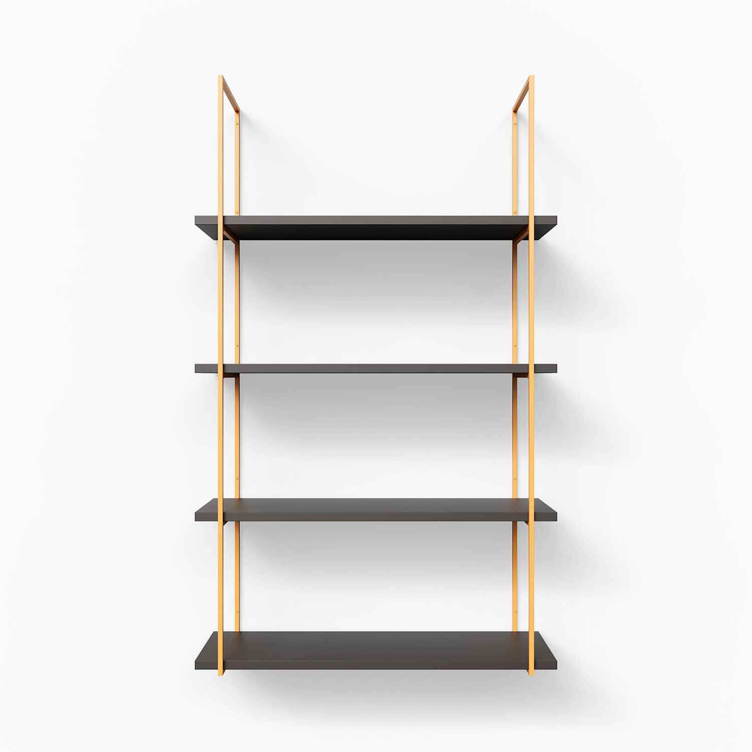 Lloyd 4 Tier Metal Shelf Organizer - Sturdy Tungsten Shelving Unit for Kitchen, Bathroom, Garage & Office Storage | Space Saving Home Organization Solution