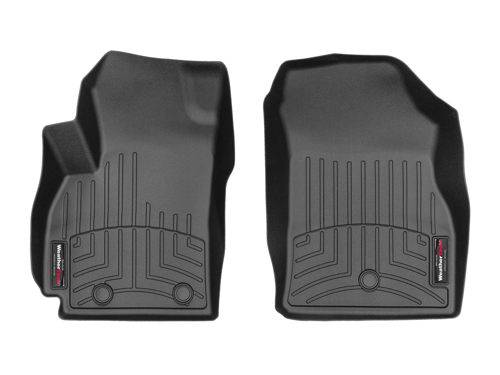 WeatherTech Custom Fit FloorLiners for Chevrolet Spark (2016-2022) - 1st Row Black All-Weather Car Mats - Perfect for Mud, Snow & Spills Protection