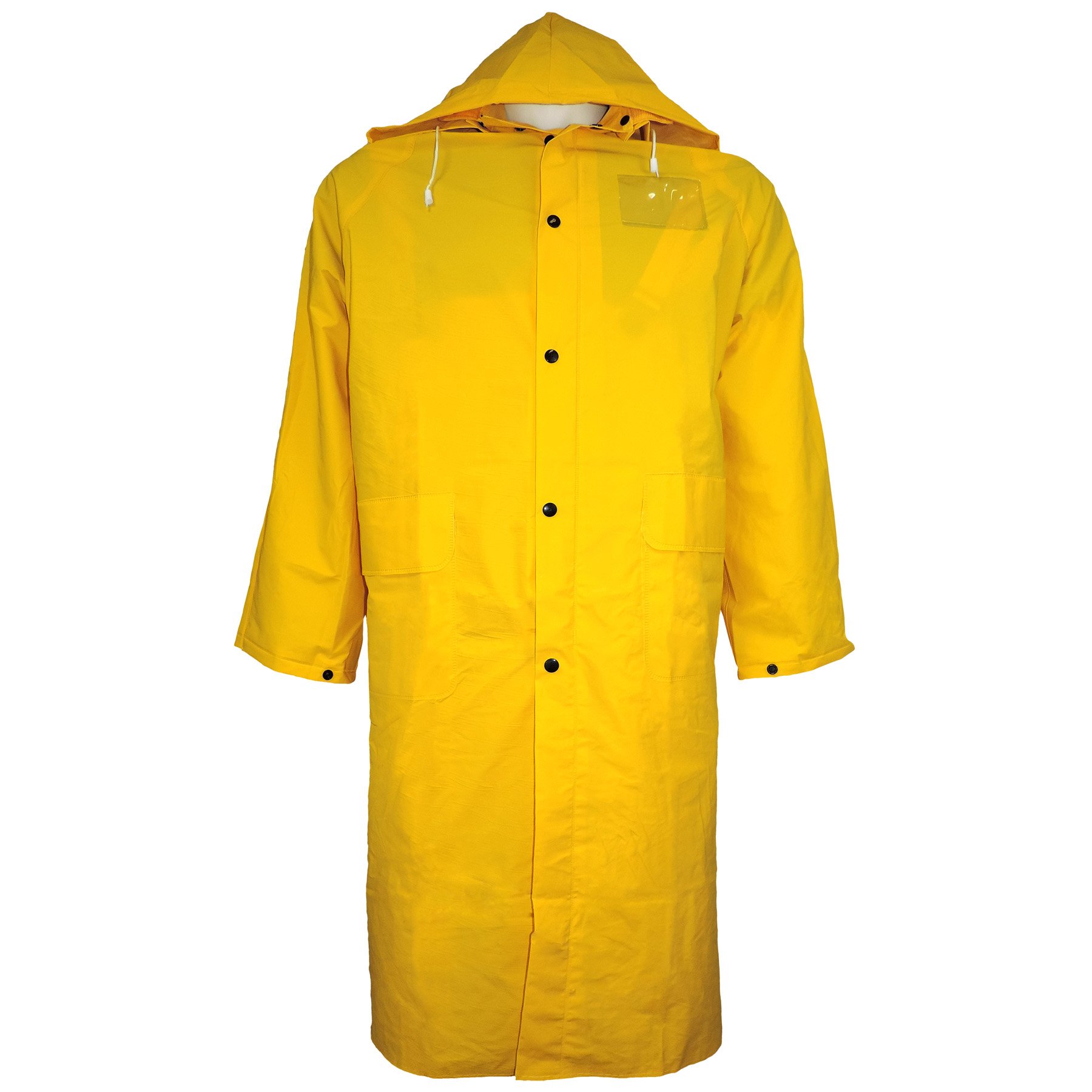 RCB89 PVC Raincoat with Detachable Hood & Badge Holder - 49