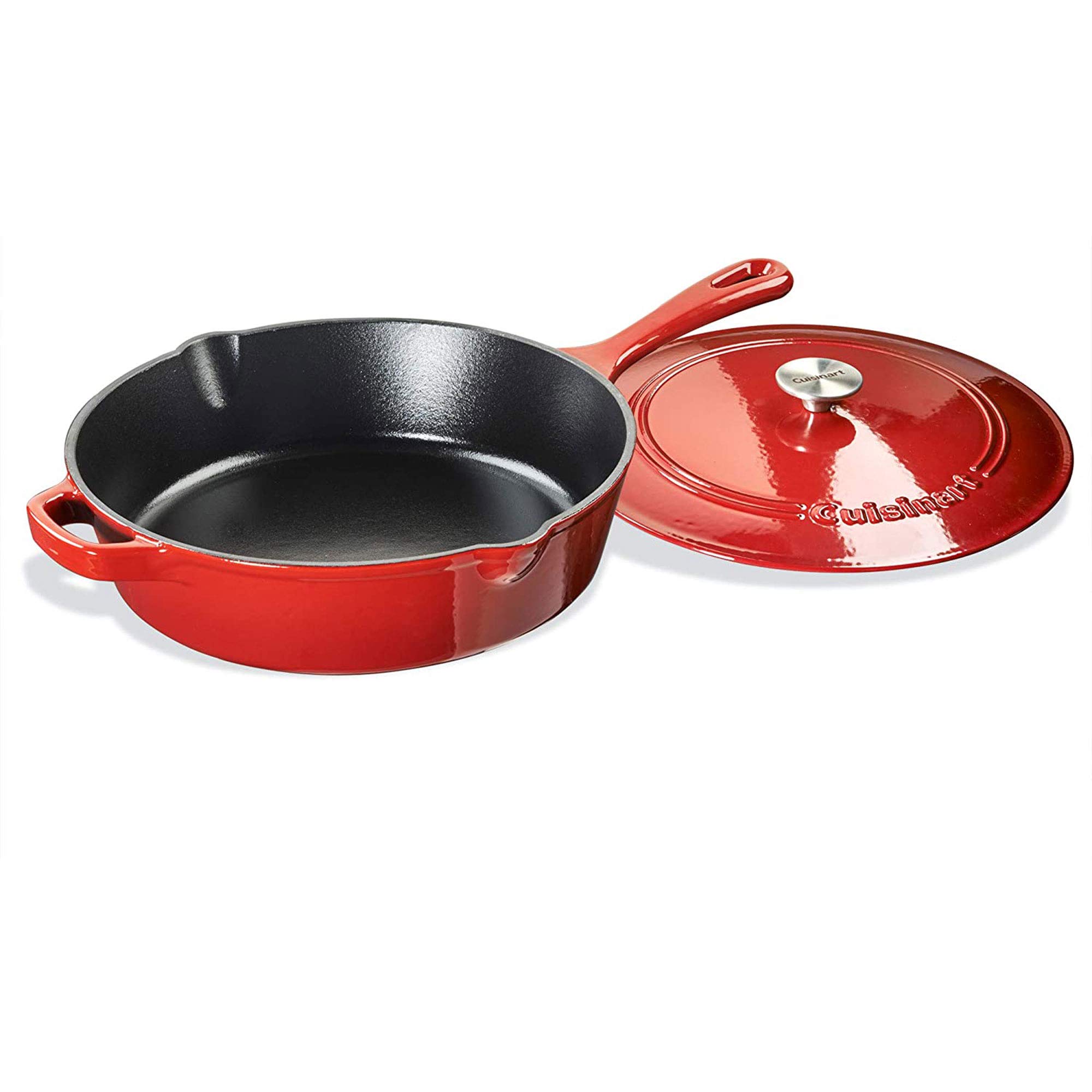 Cuisinart 12-Inch Red Gradient Chicken Fryer - Deep Fryer for Crispy Fried Chicken, Fish & More - Perfect for Home Cooking & Entertaining